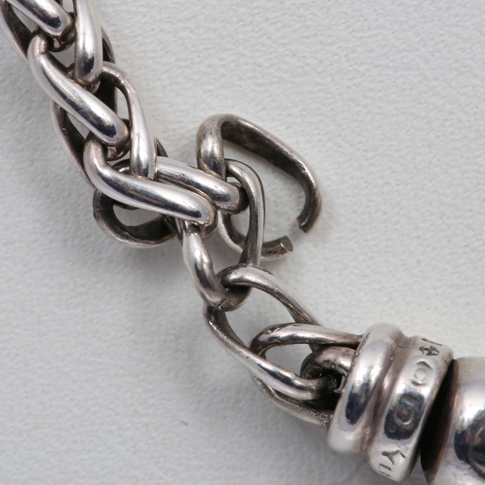 David Yurman Sterling Silver and 14K Yellow Gold Turquoise Pendant Enhancer