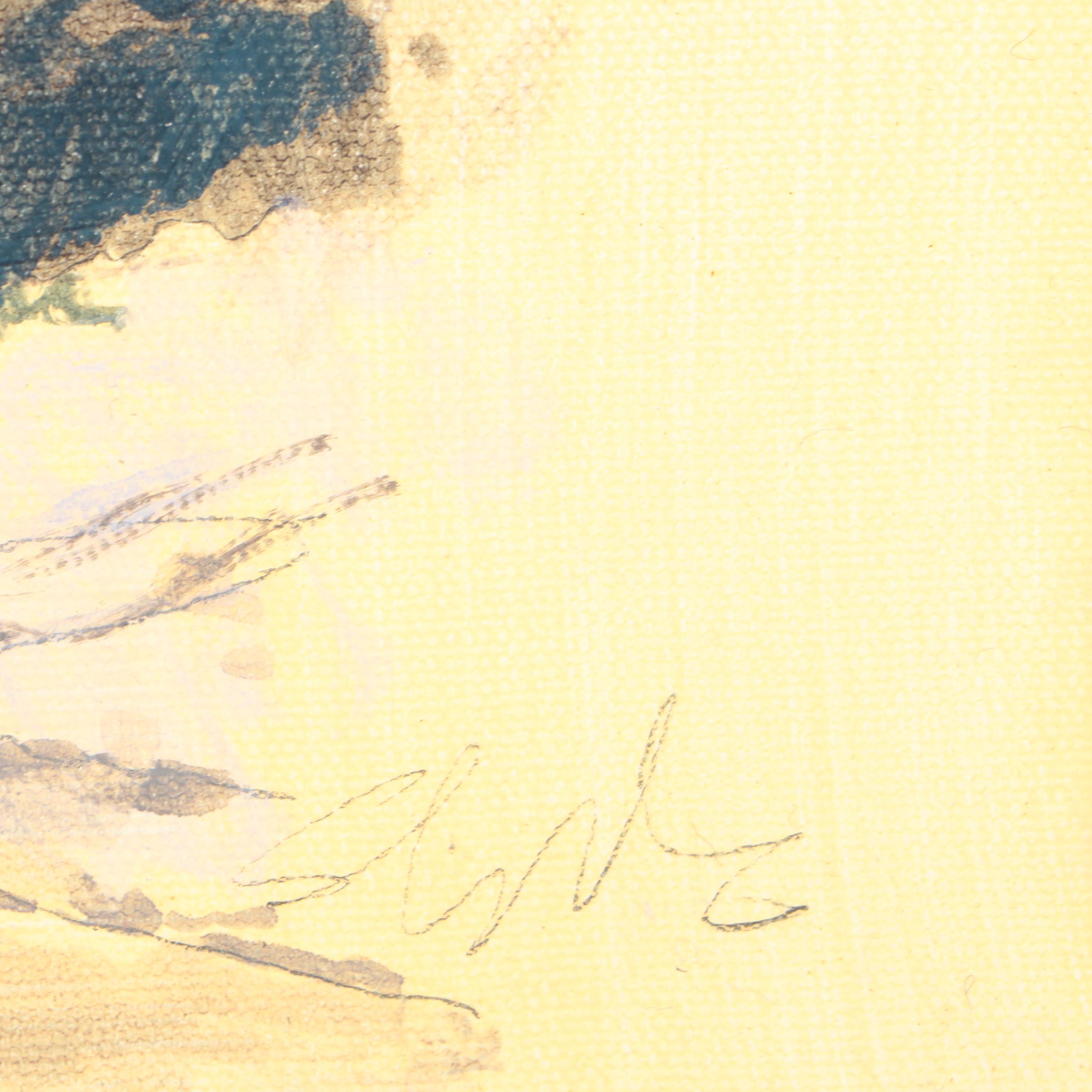 Acrylic Painting of Ruins