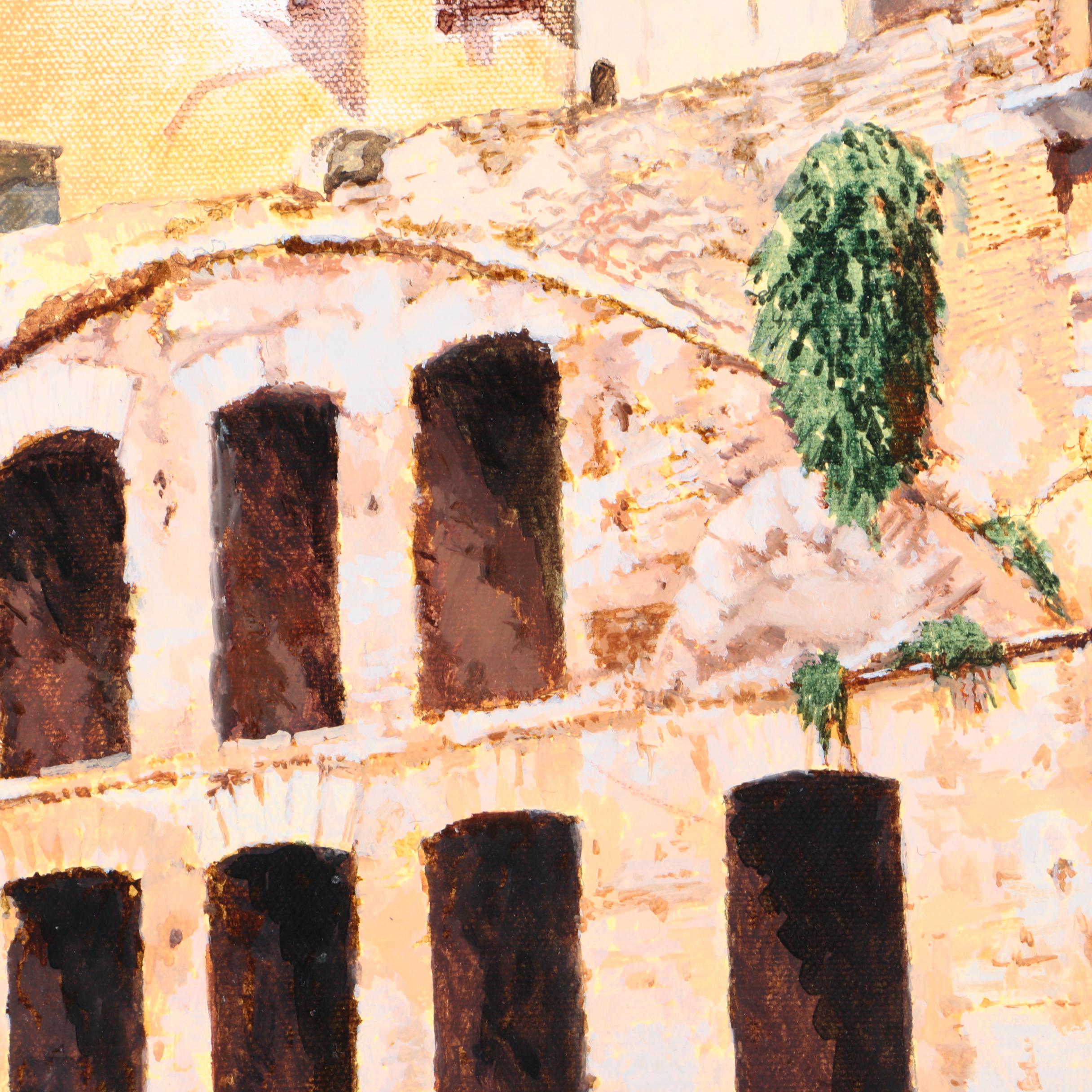 Acrylic Painting of Ruins