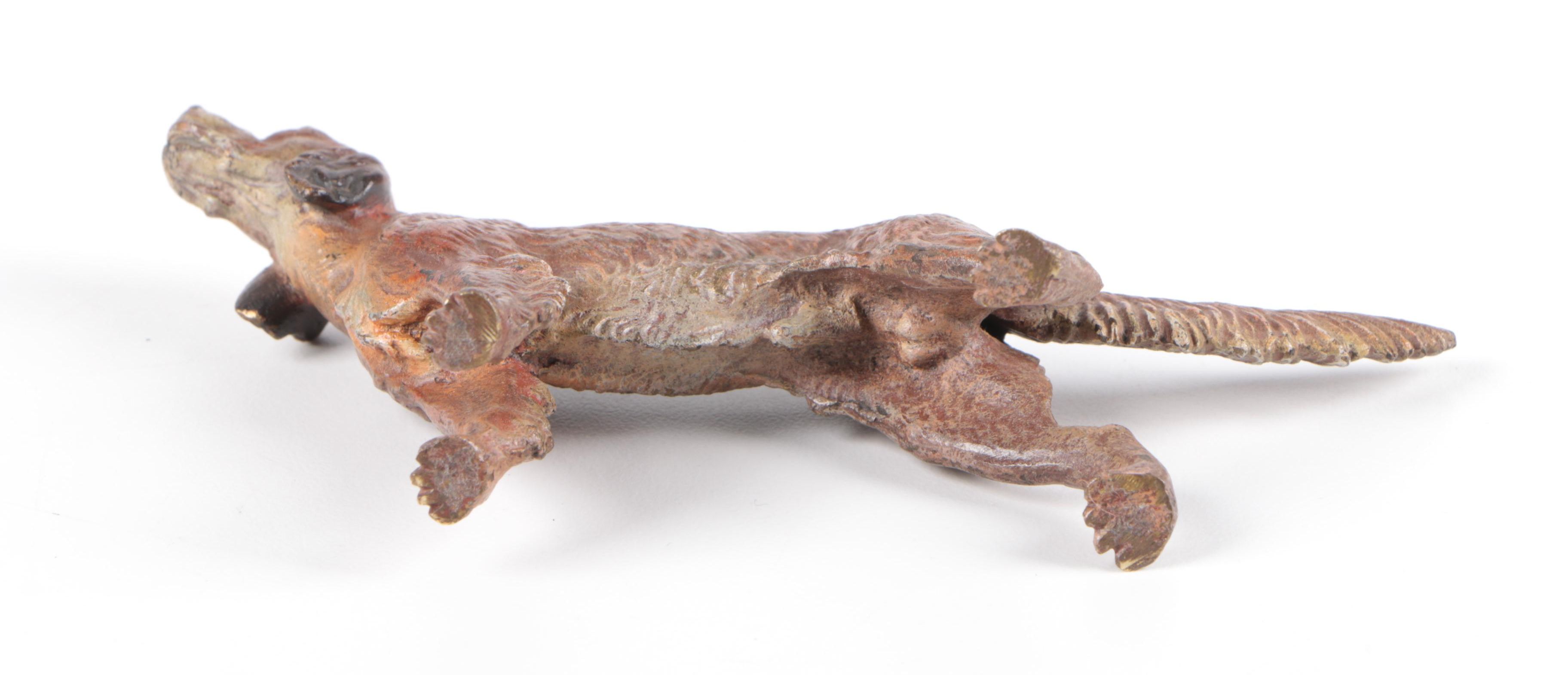 Vintage Cast Brass Alloy Irish Setter Figurine