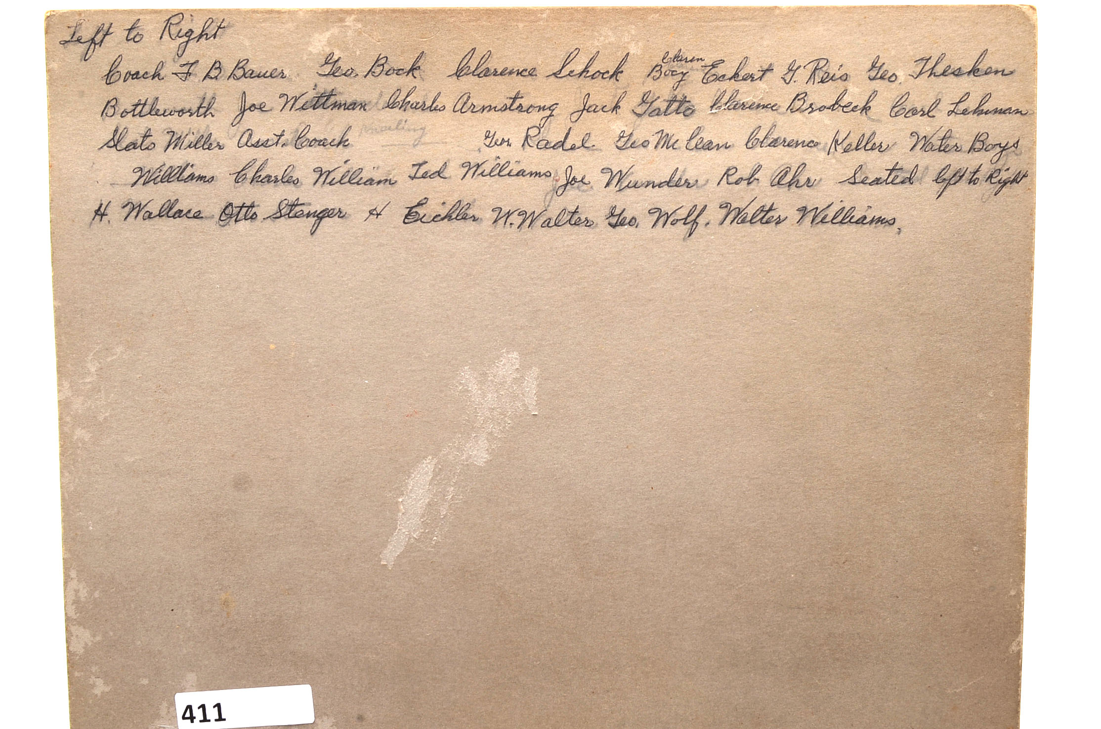 1924 "Center Mohawk" Football Photo