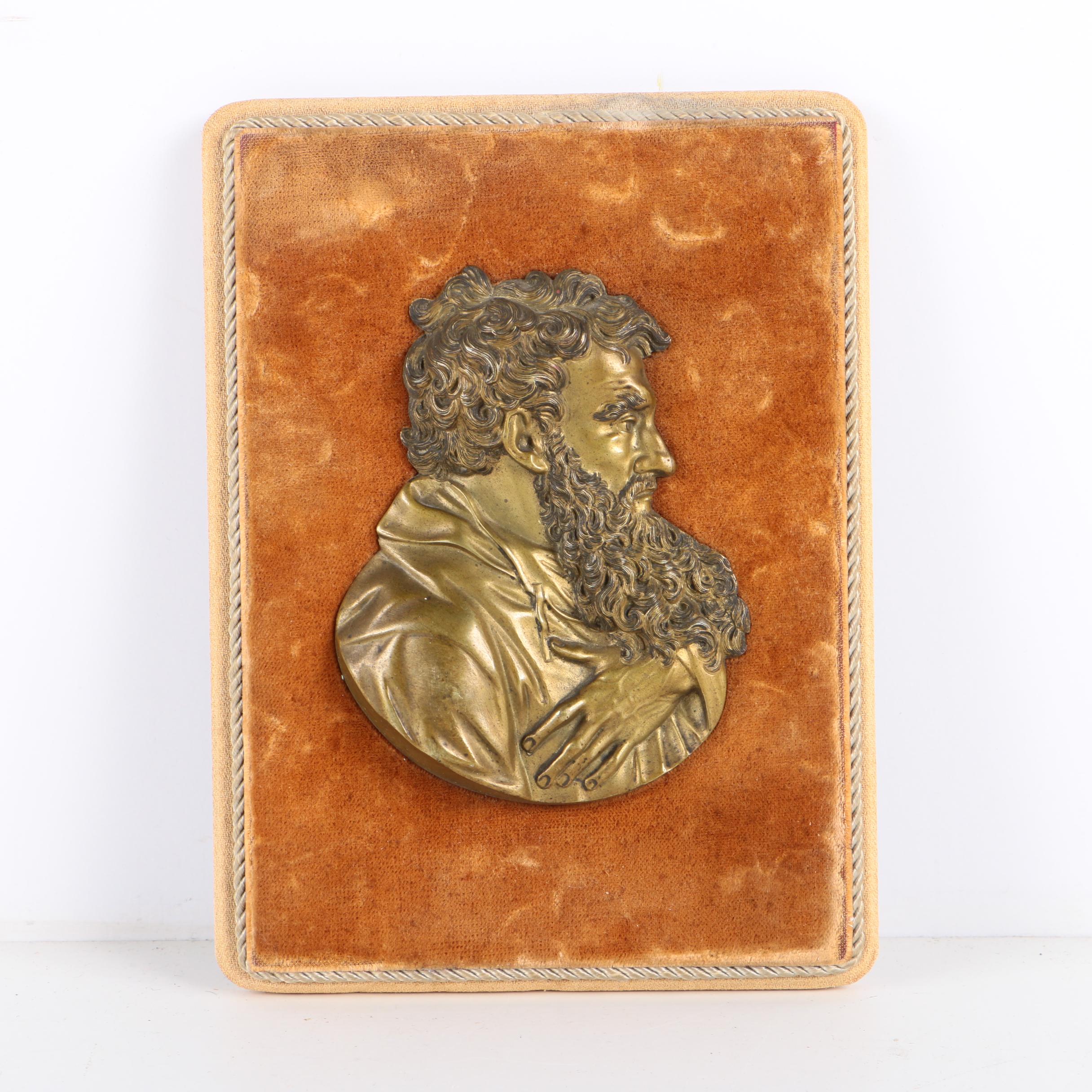 Metal Relief Portraits of Men