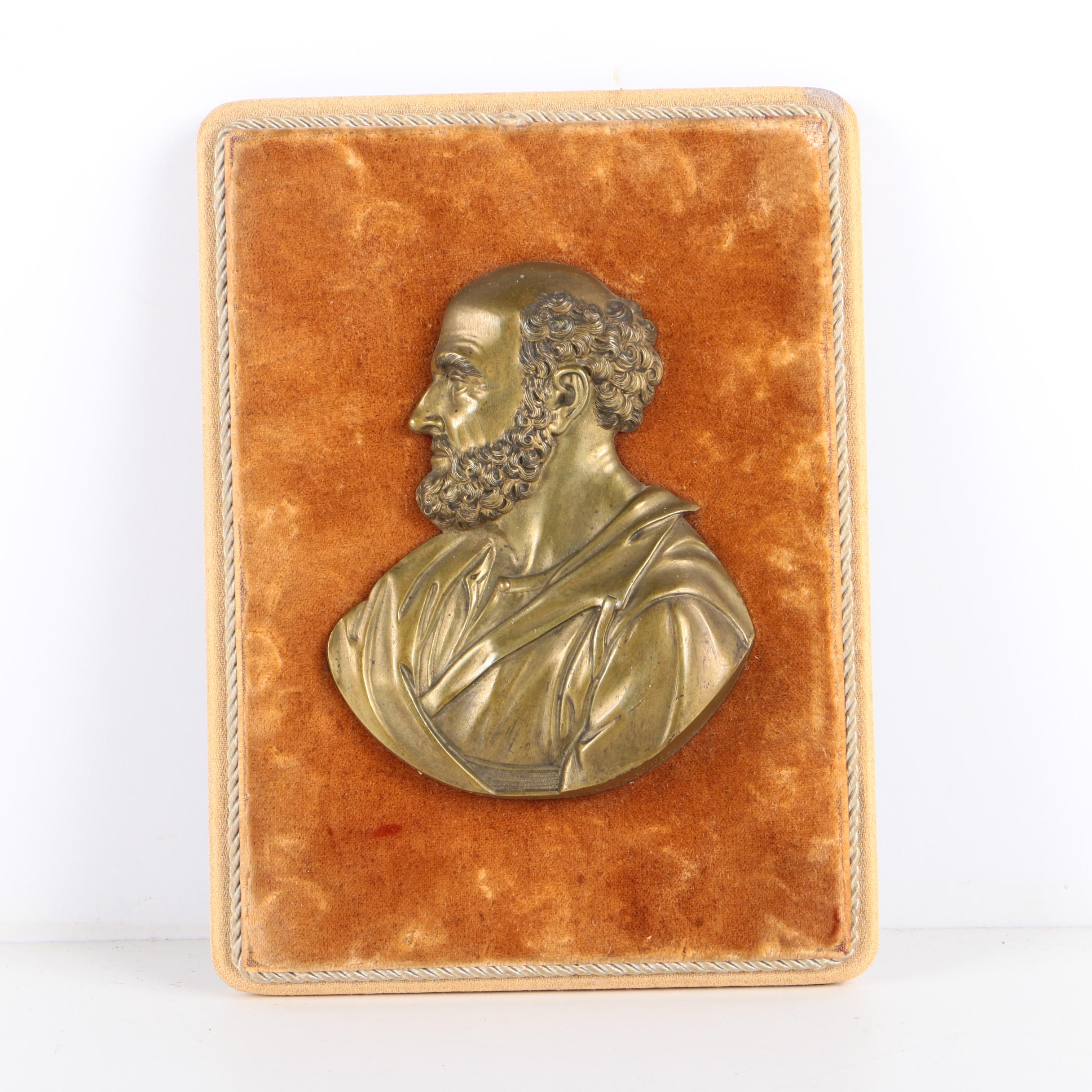 Metal Relief Portraits of Men