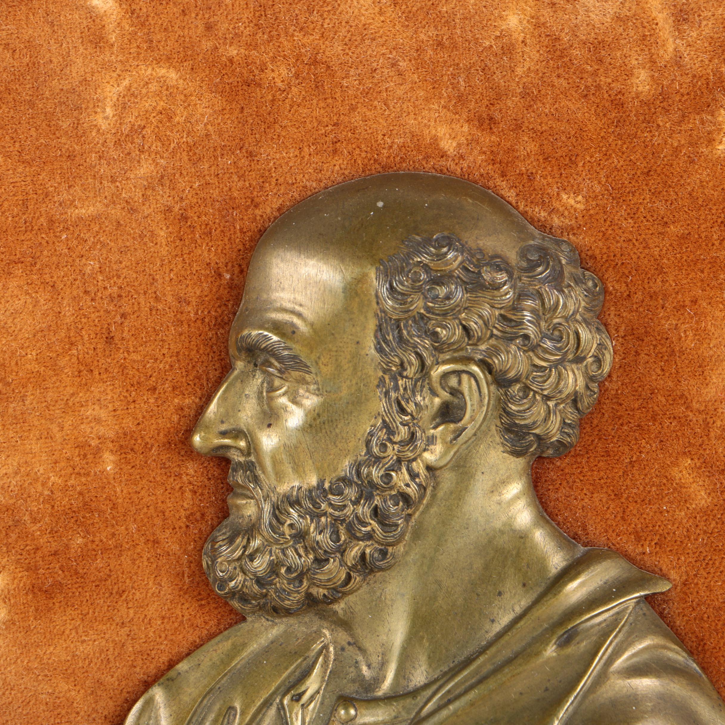 Metal Relief Portraits of Men