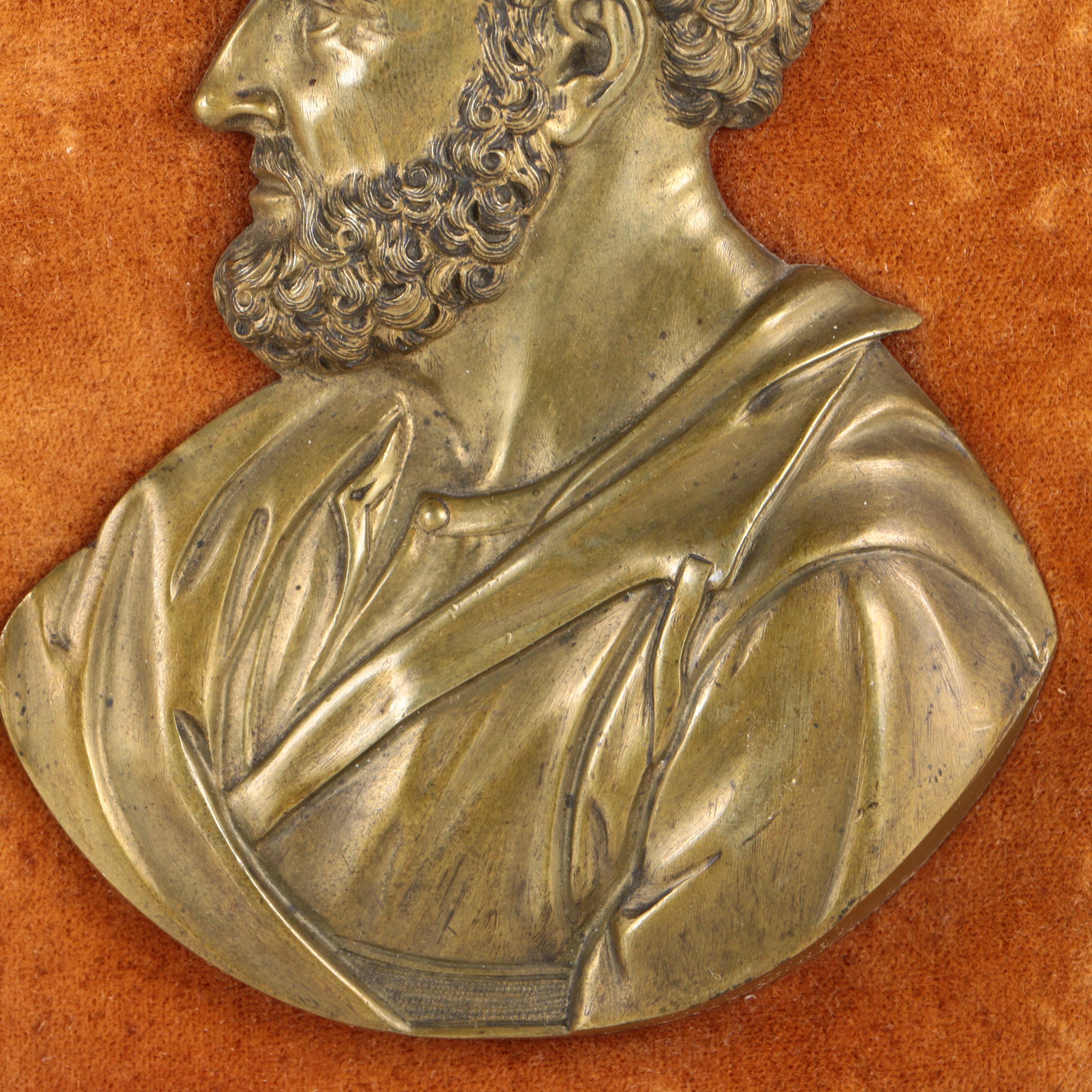 Metal Relief Portraits of Men