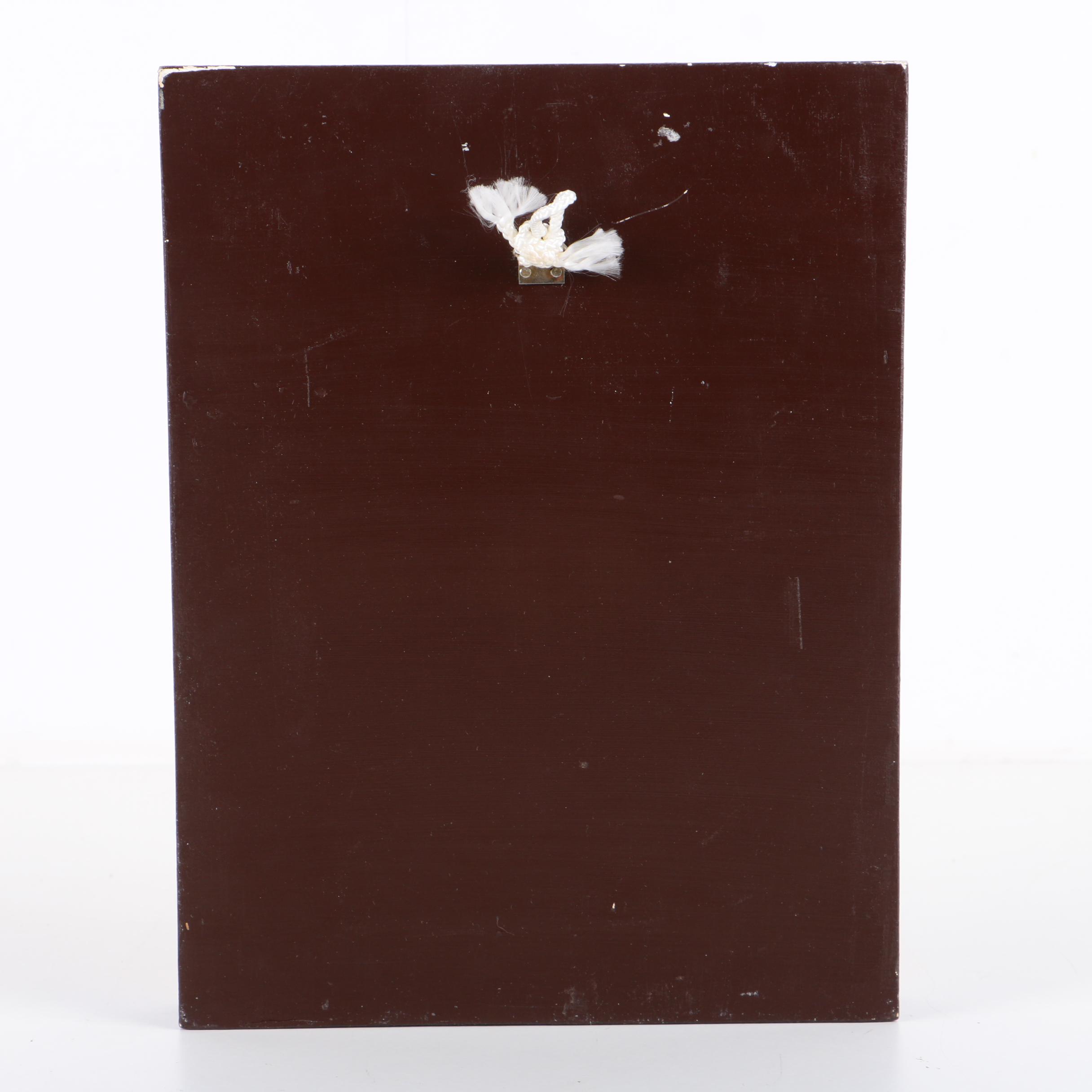 Tempera Painted Icon on Gilded Wood of Jesus