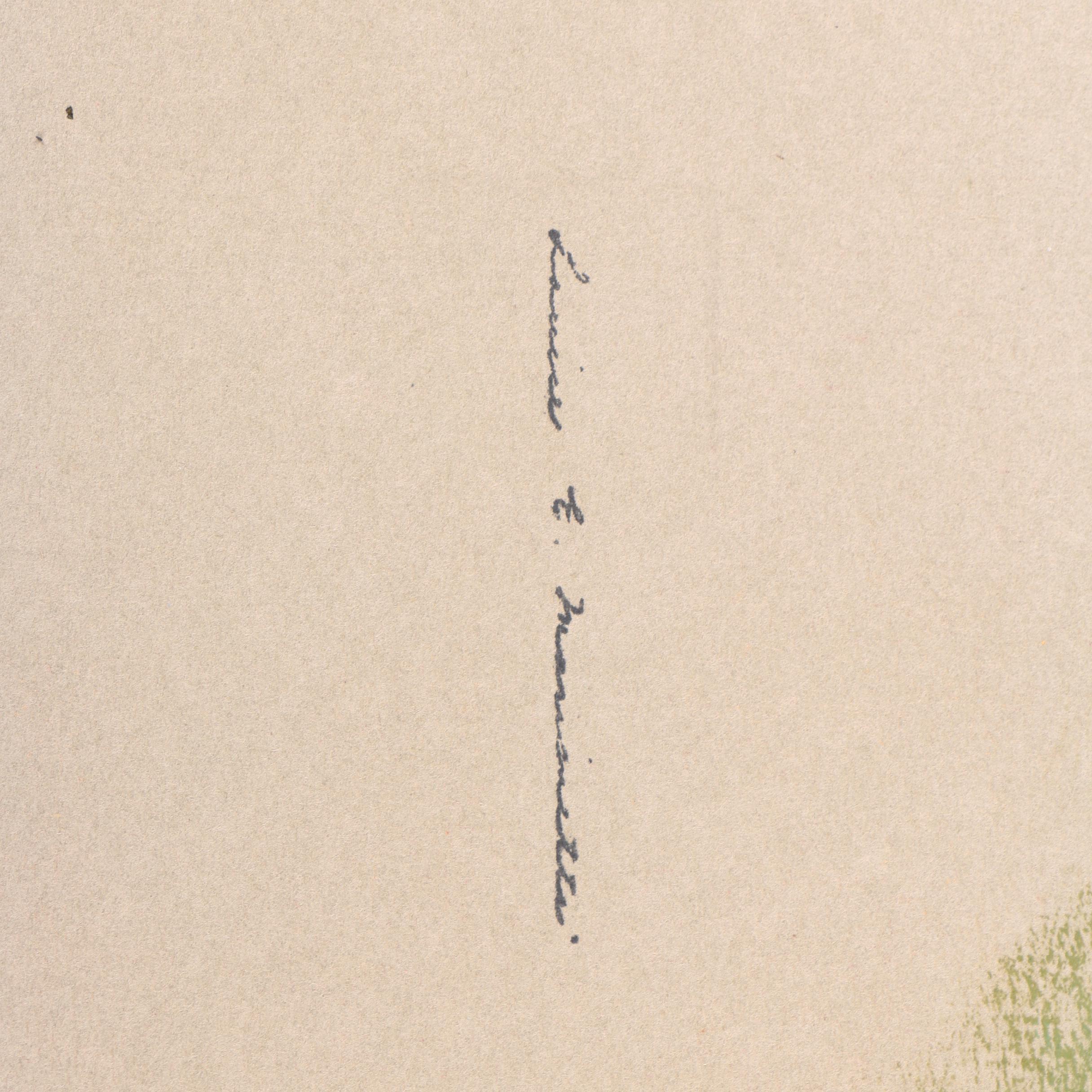 Louise E. Marianetti  Pastel Drawing of Apples