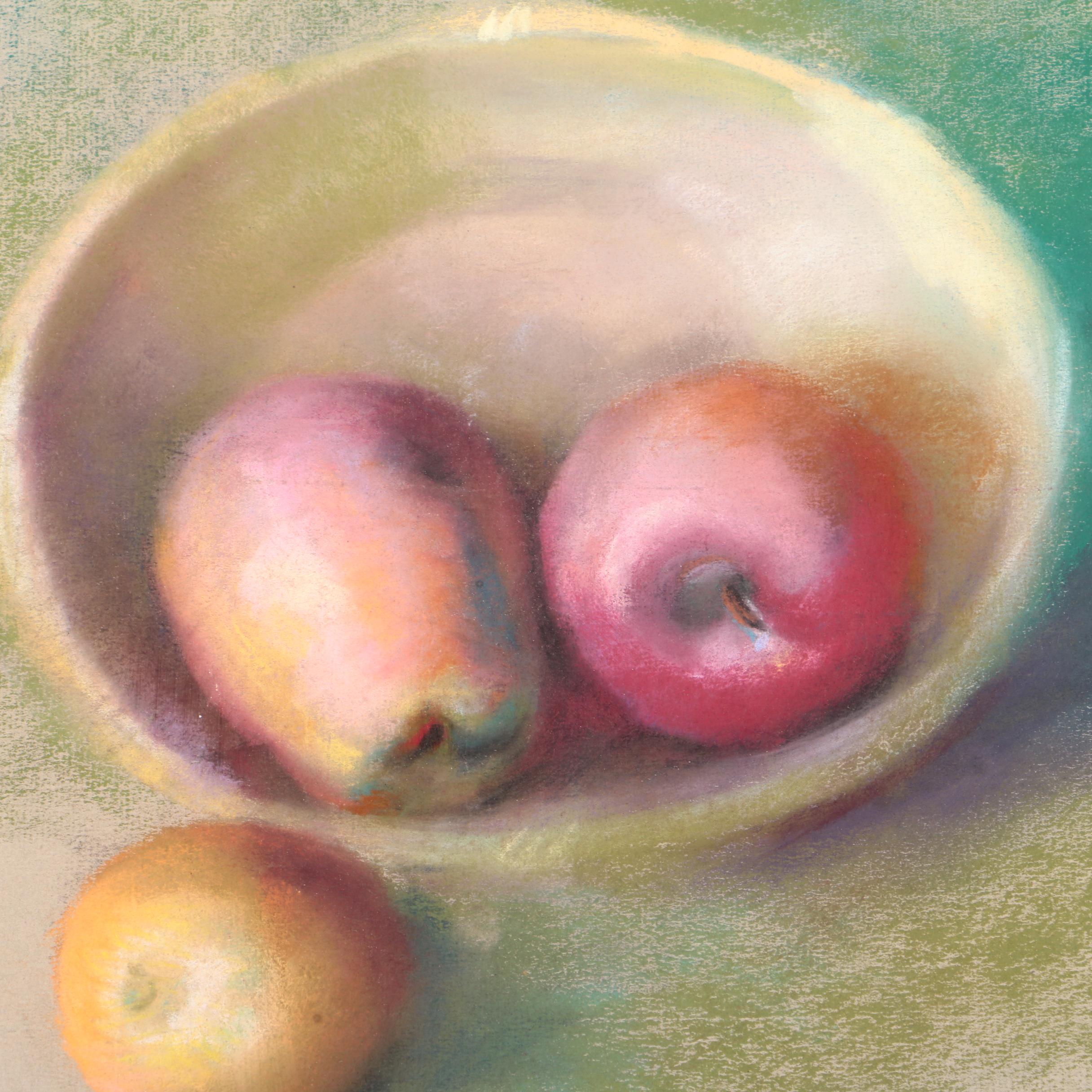 Louise E. Marianetti  Pastel Drawing of Apples