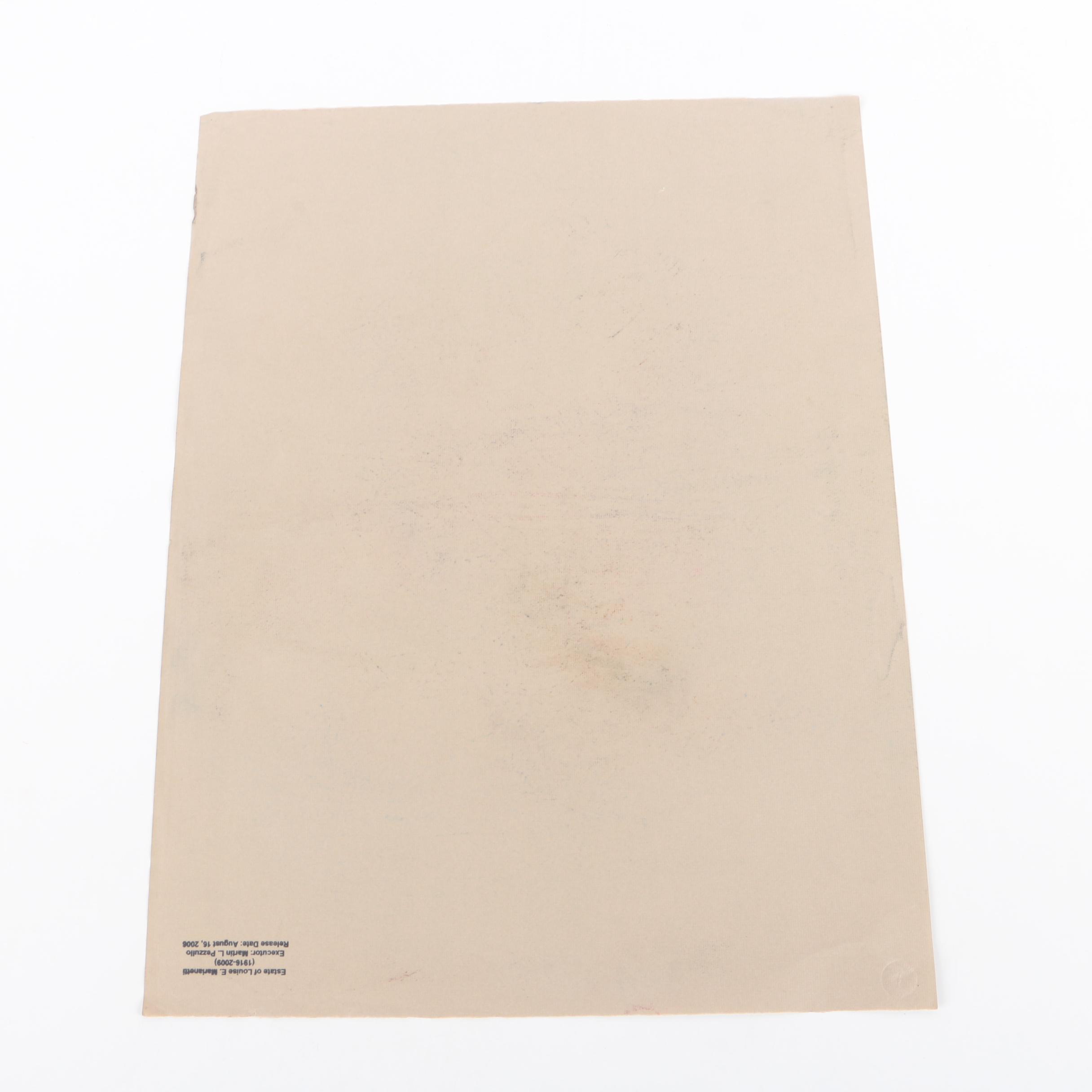 Louise E. Marianetti  Pastel Drawing of Apples