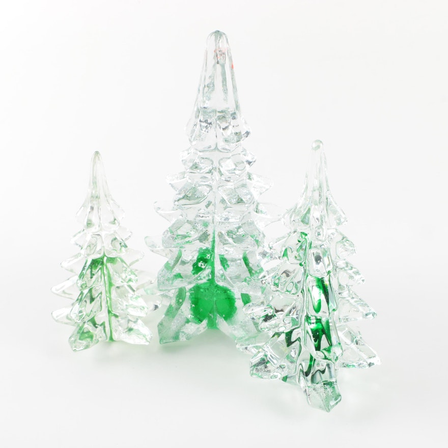 Vintage Art Glass Christmas Tree Decor