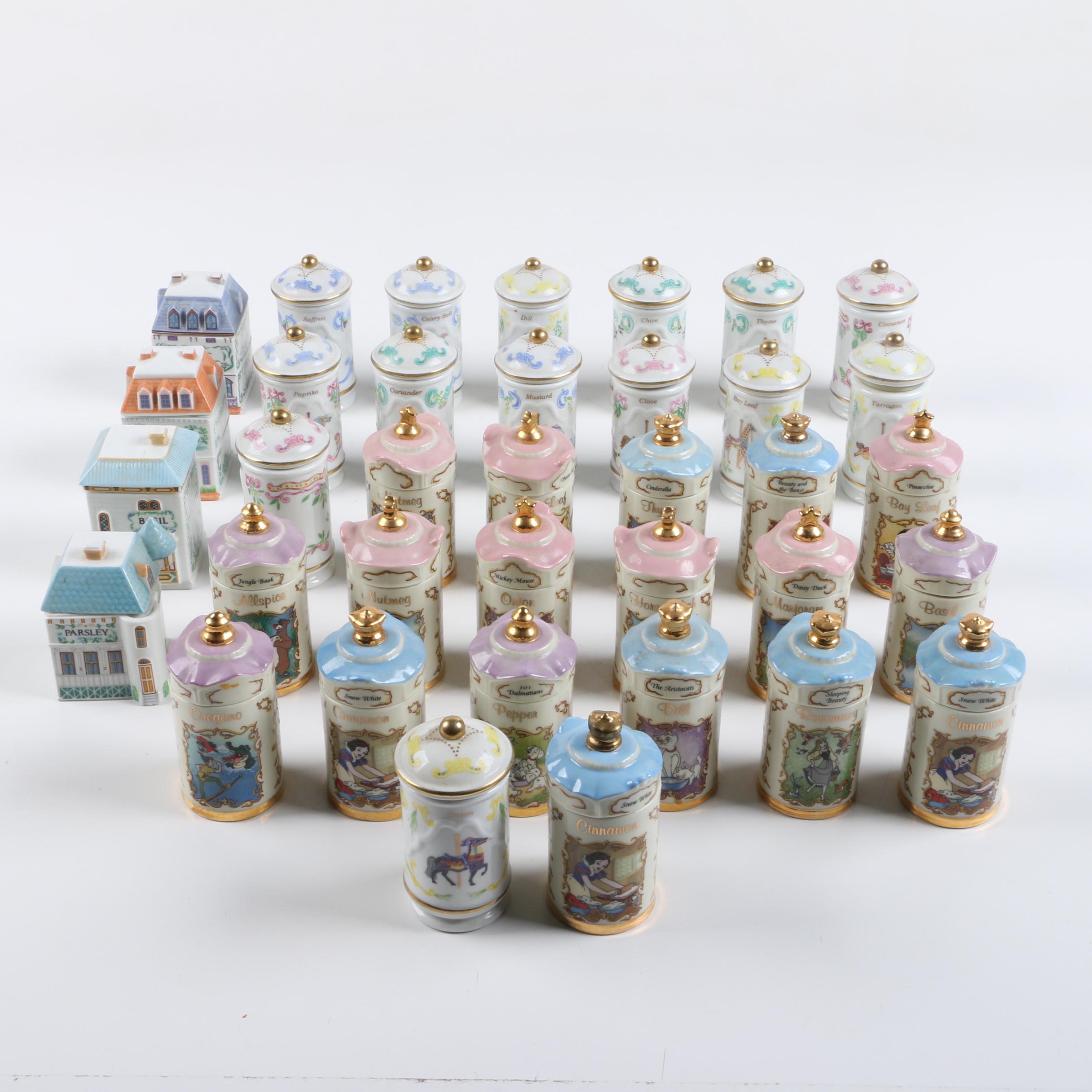 Lenox Walt Disney Spice Jar and Spice Village Collection