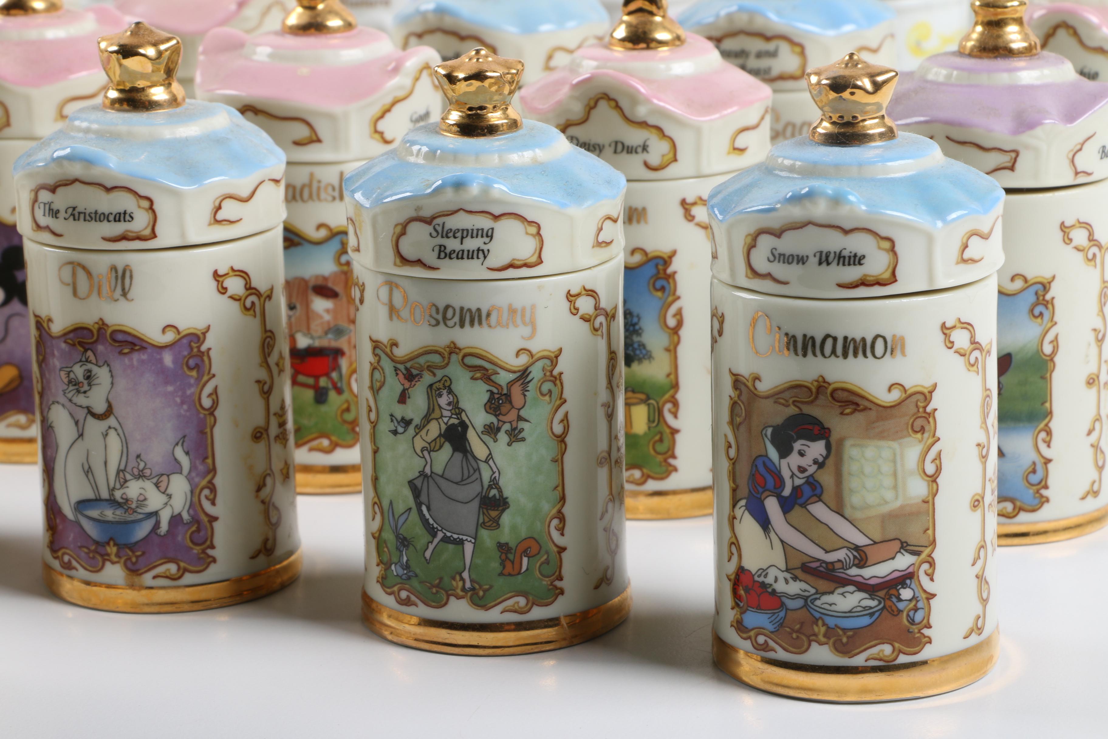 Lenox Walt Disney Spice Jar and Spice Village Collection