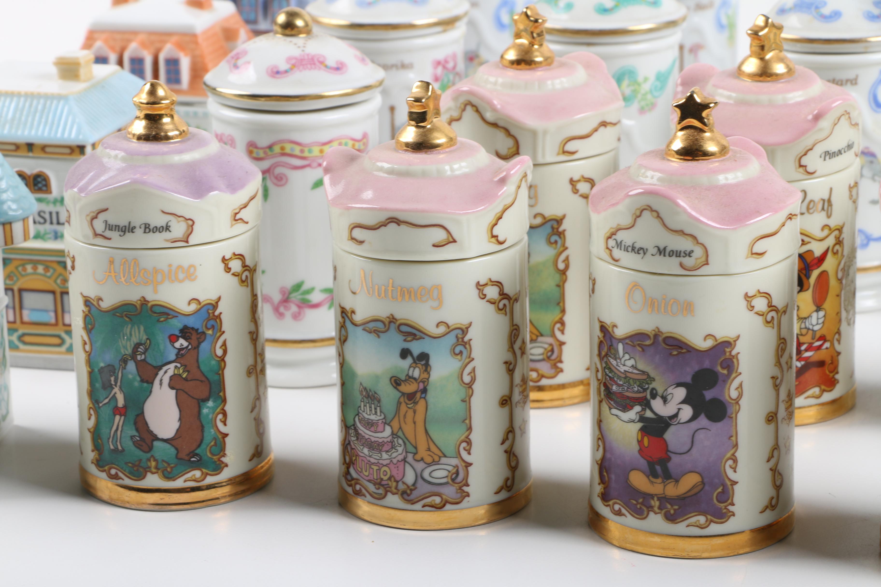 Lenox Walt Disney Spice Jar and Spice Village Collection