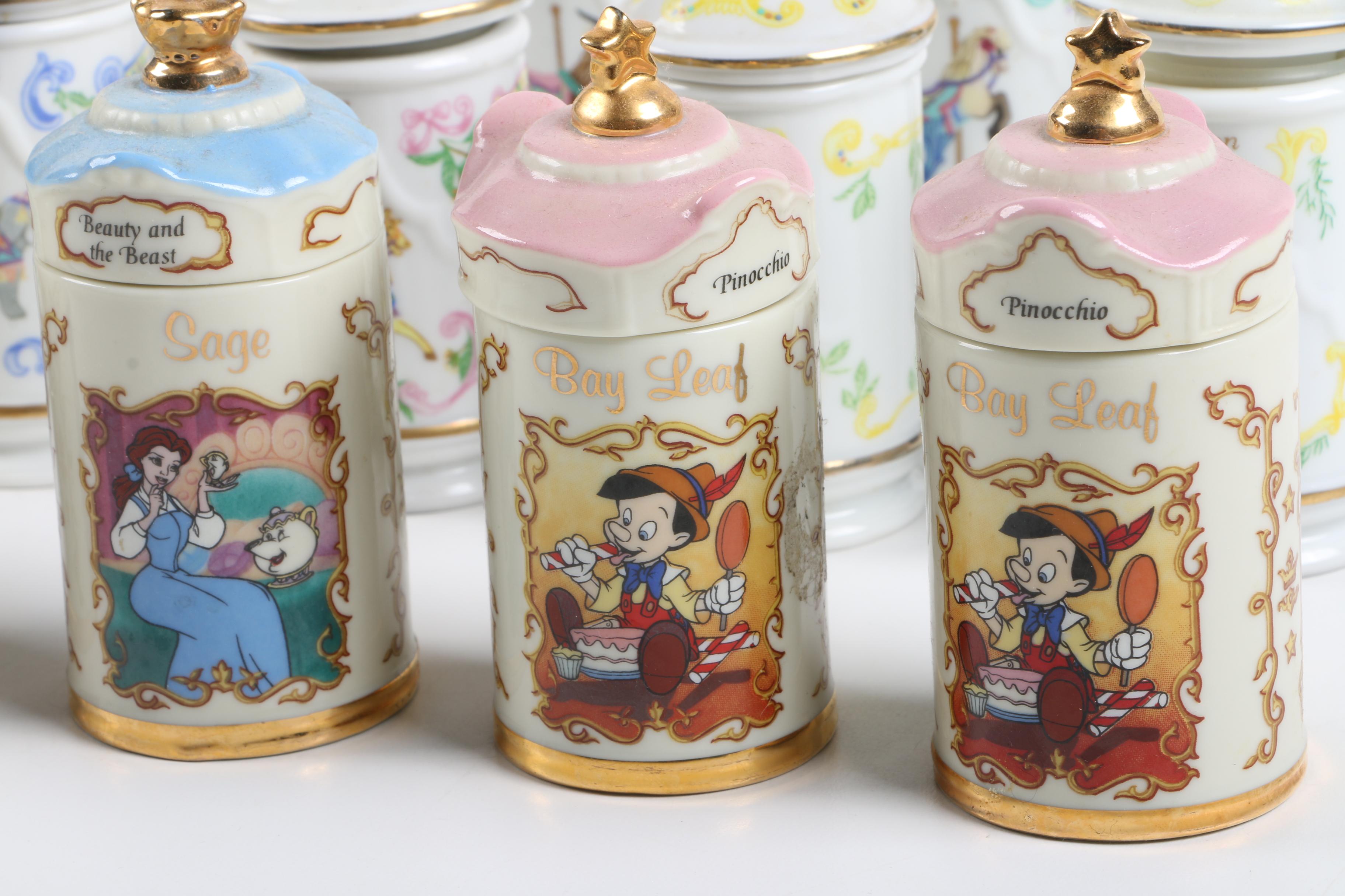 Lenox Walt Disney Spice Jar and Spice Village Collection