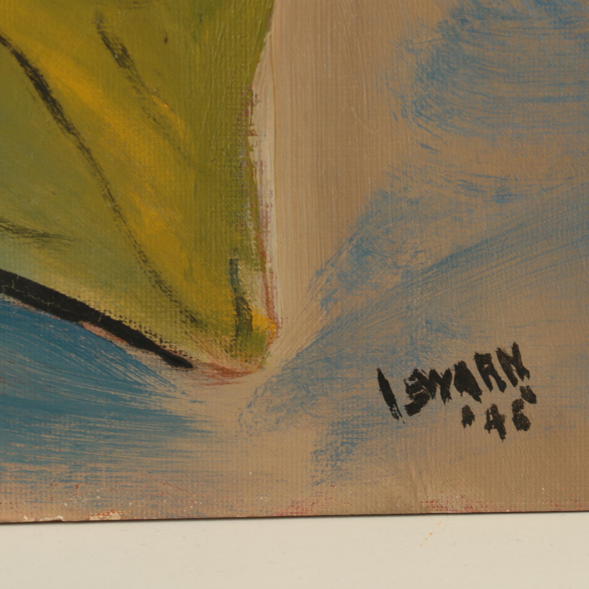 Acrylic Painting on Canvasboard of Flowers