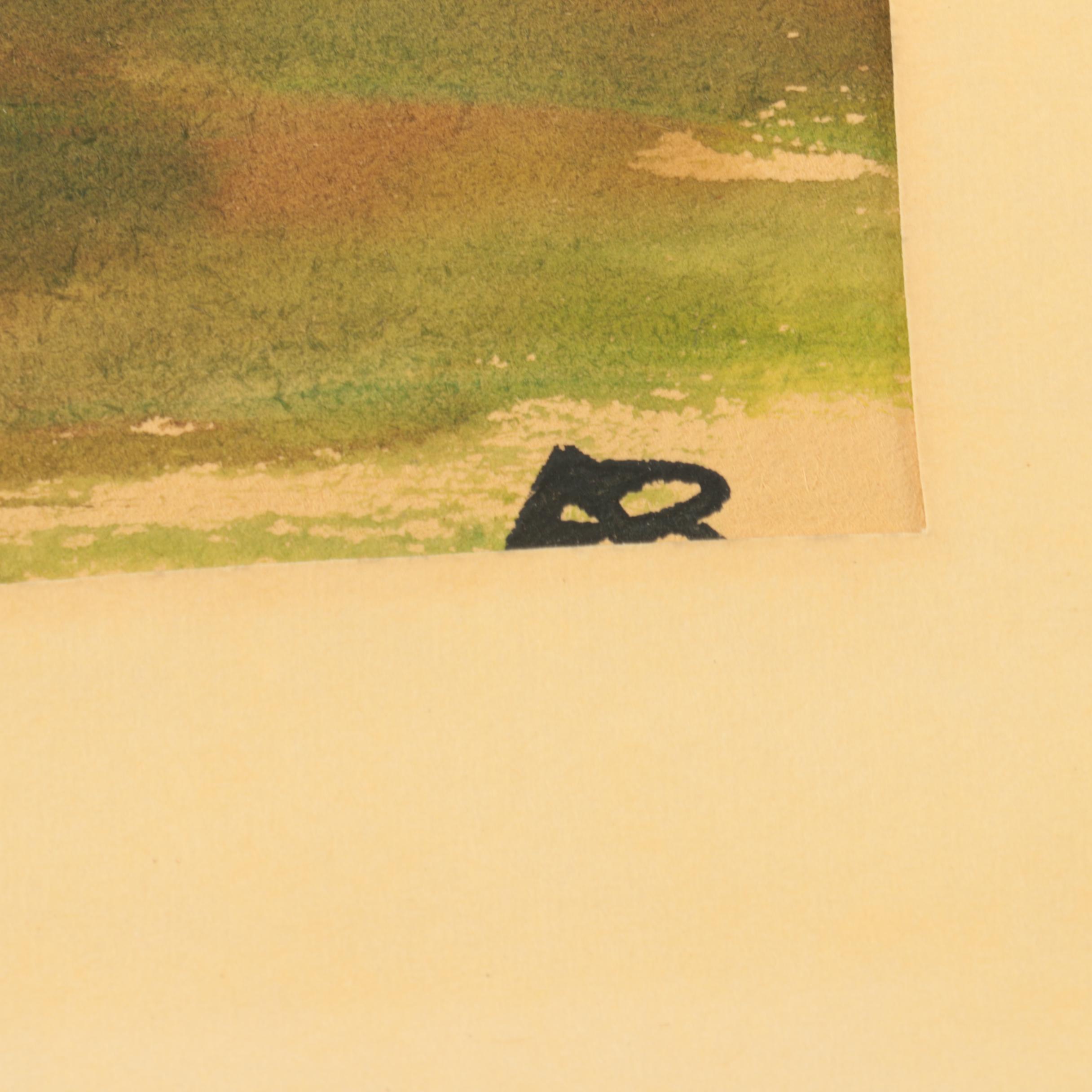 Pueblo Native American Watercolor Paintings