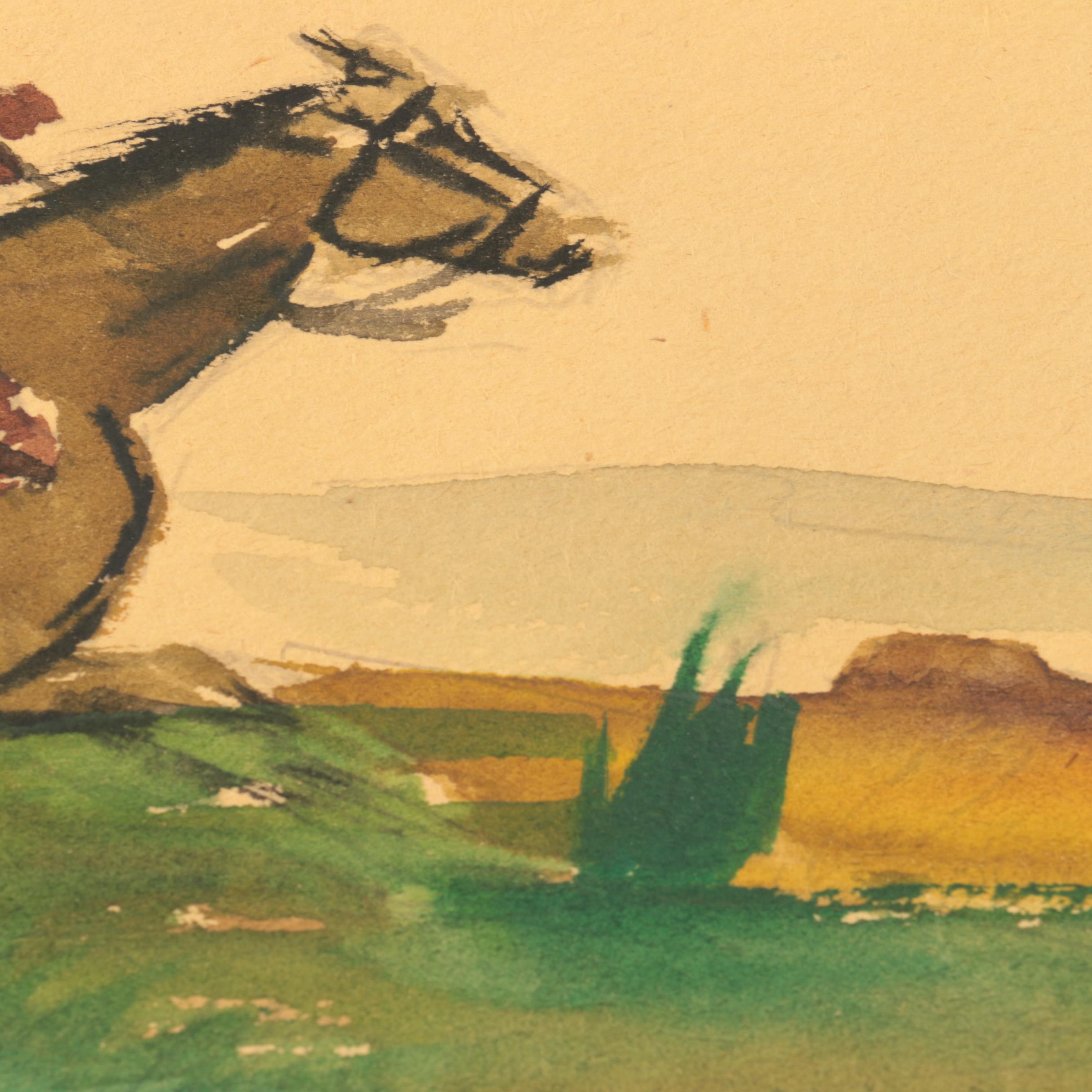 Pueblo Native American Watercolor Paintings