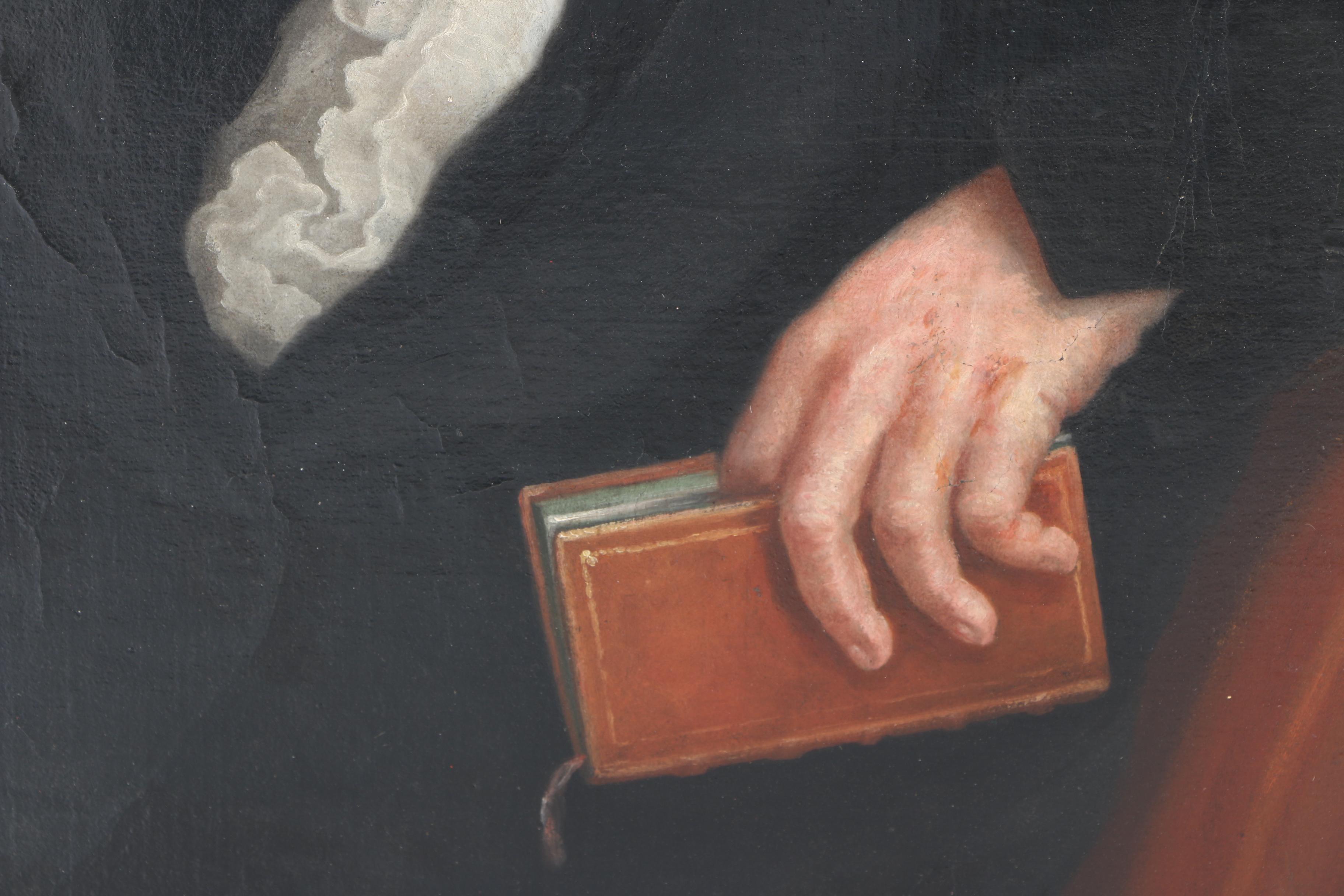 Antique Oil Portrait Painting on Canvas of Thomas D. Anderson