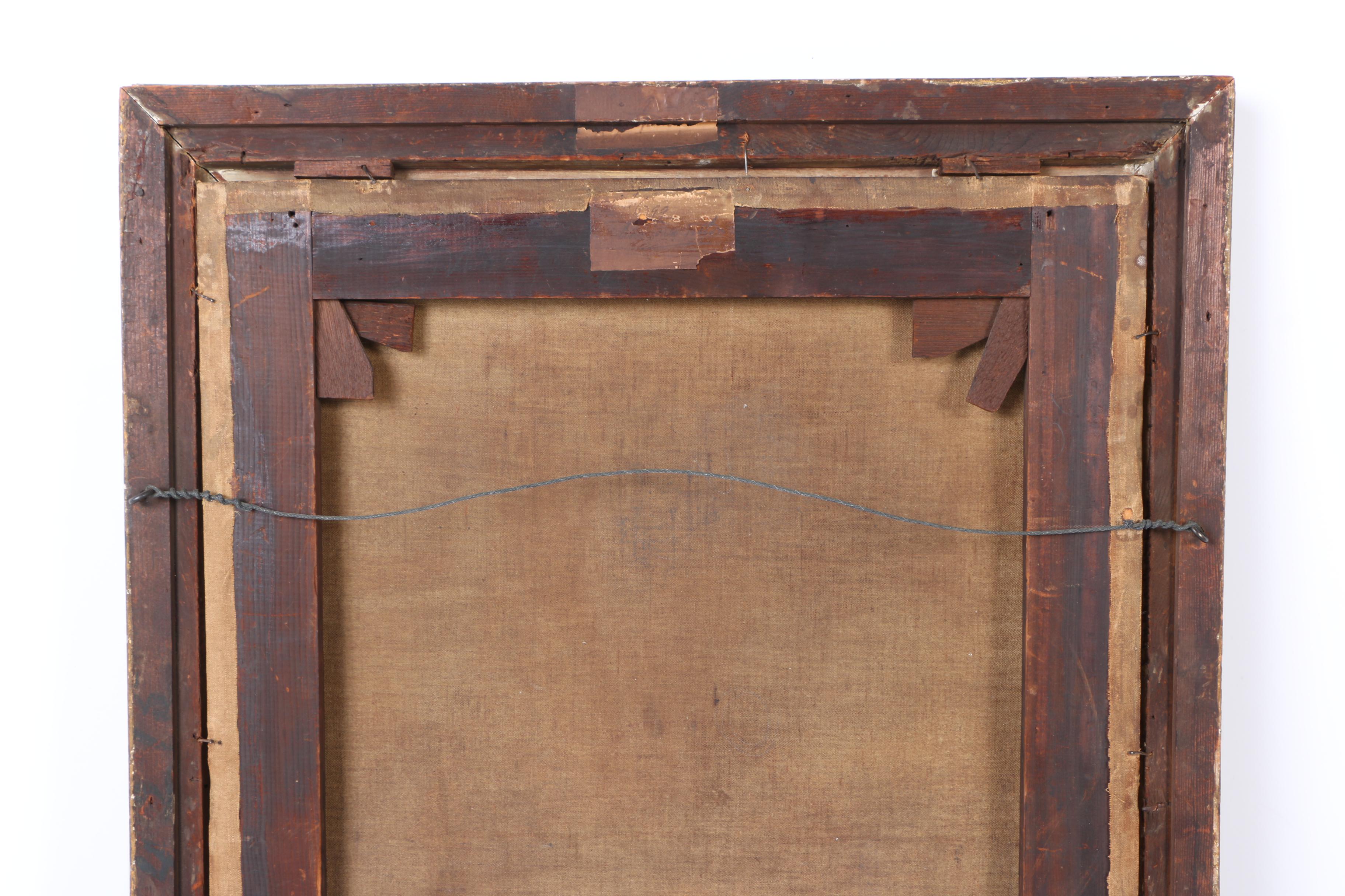 Antique Oil Portrait Painting on Canvas of Thomas D. Anderson