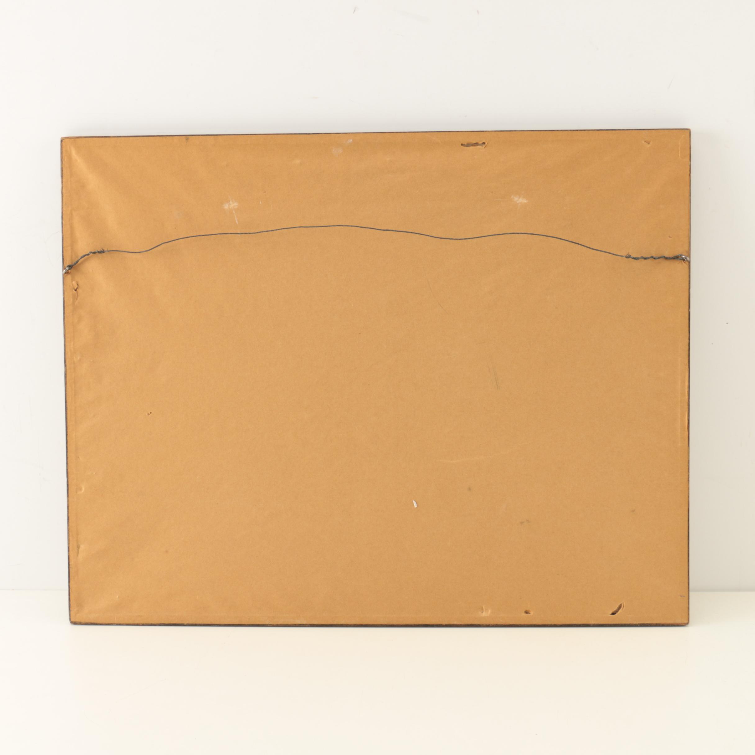 Luigi Lucioni Etching on Paper "Pattern of Trees"