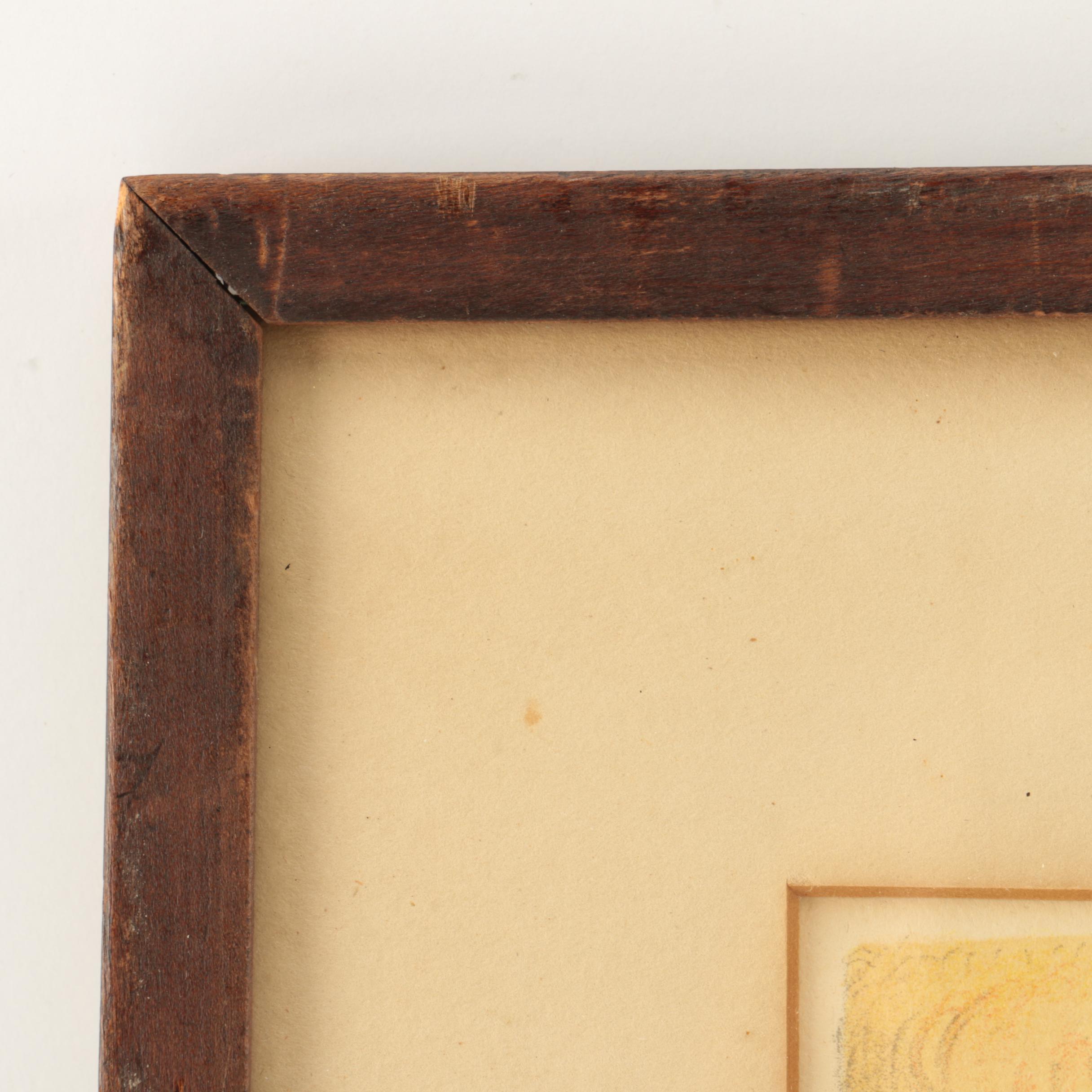 Lithograph After Abel Pann's Drawing of Adam and Eve