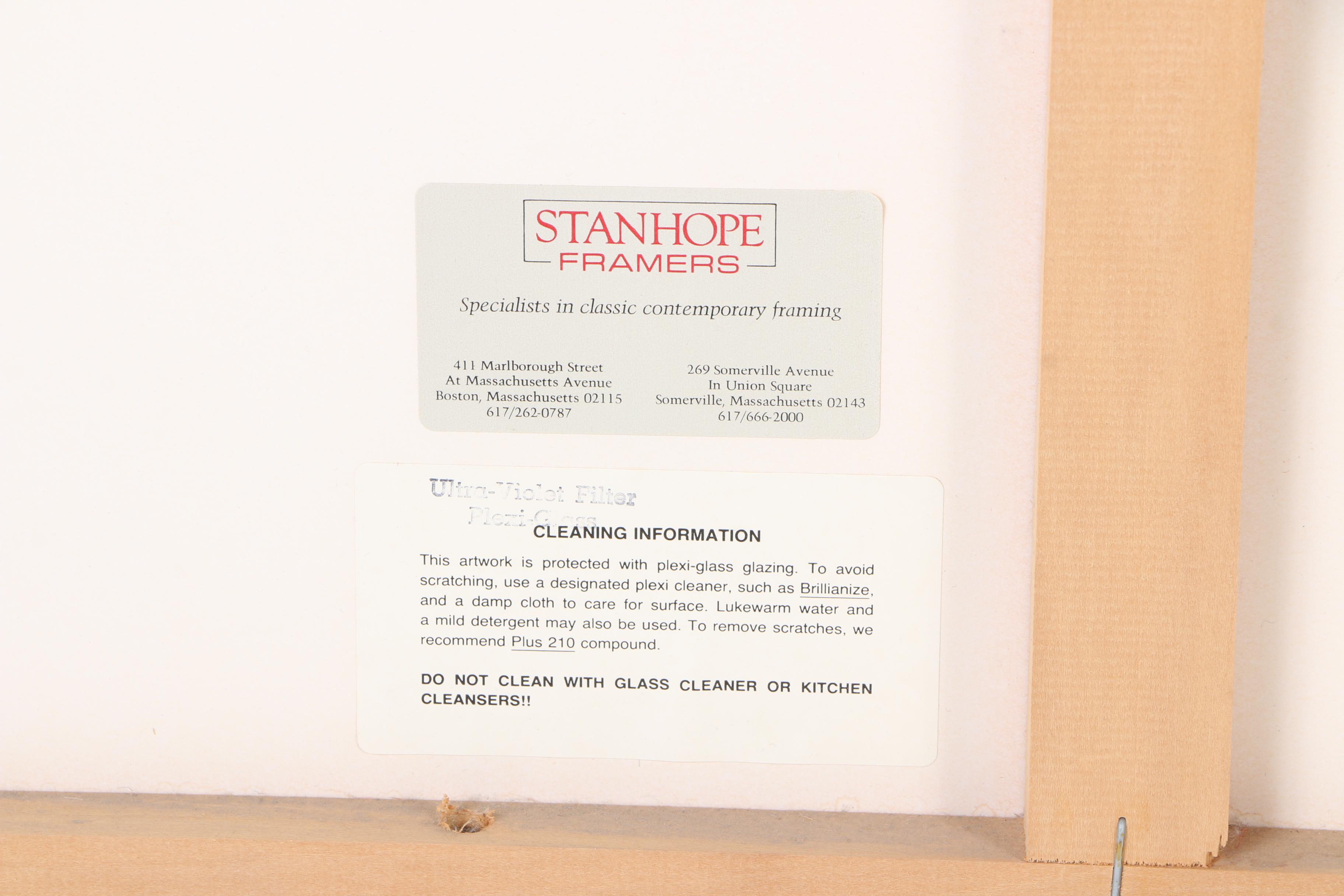 Watercolor Painting on Paper of City Street