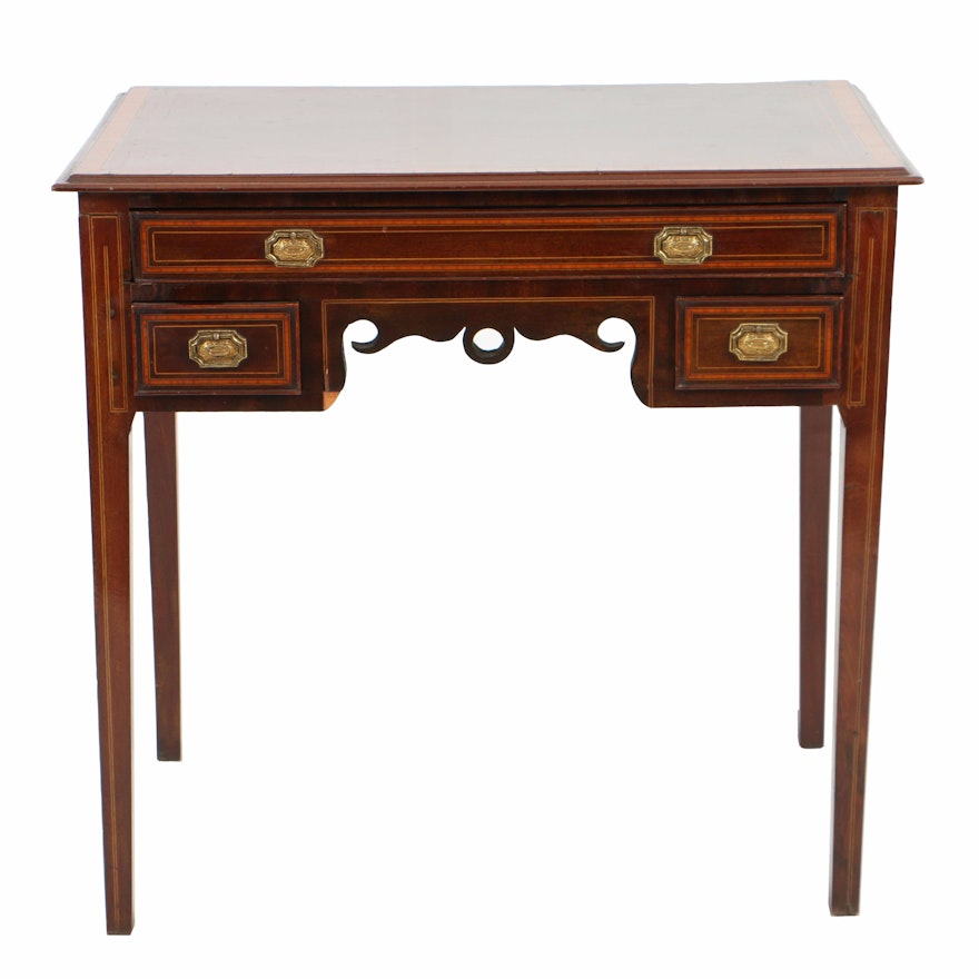 Antique Diminutive Inlaid Dressing Table, Circa Early 19th Century