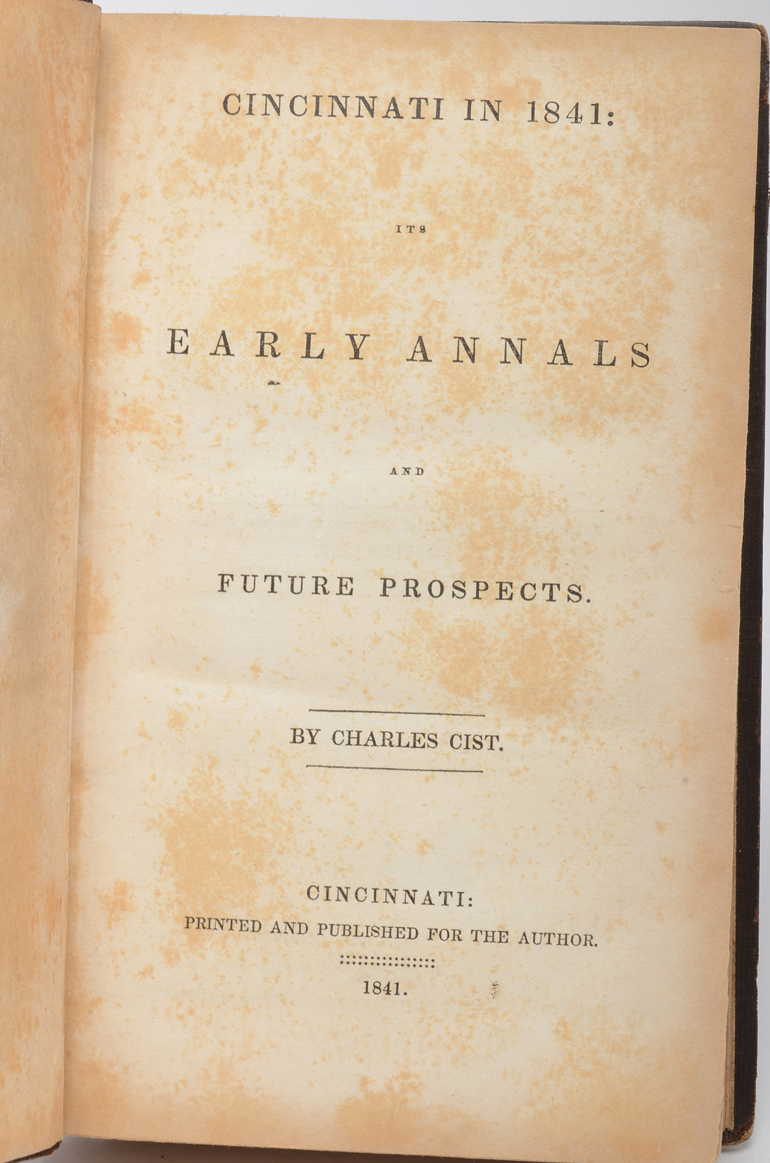 Antique Annals of Cincinnati Publication