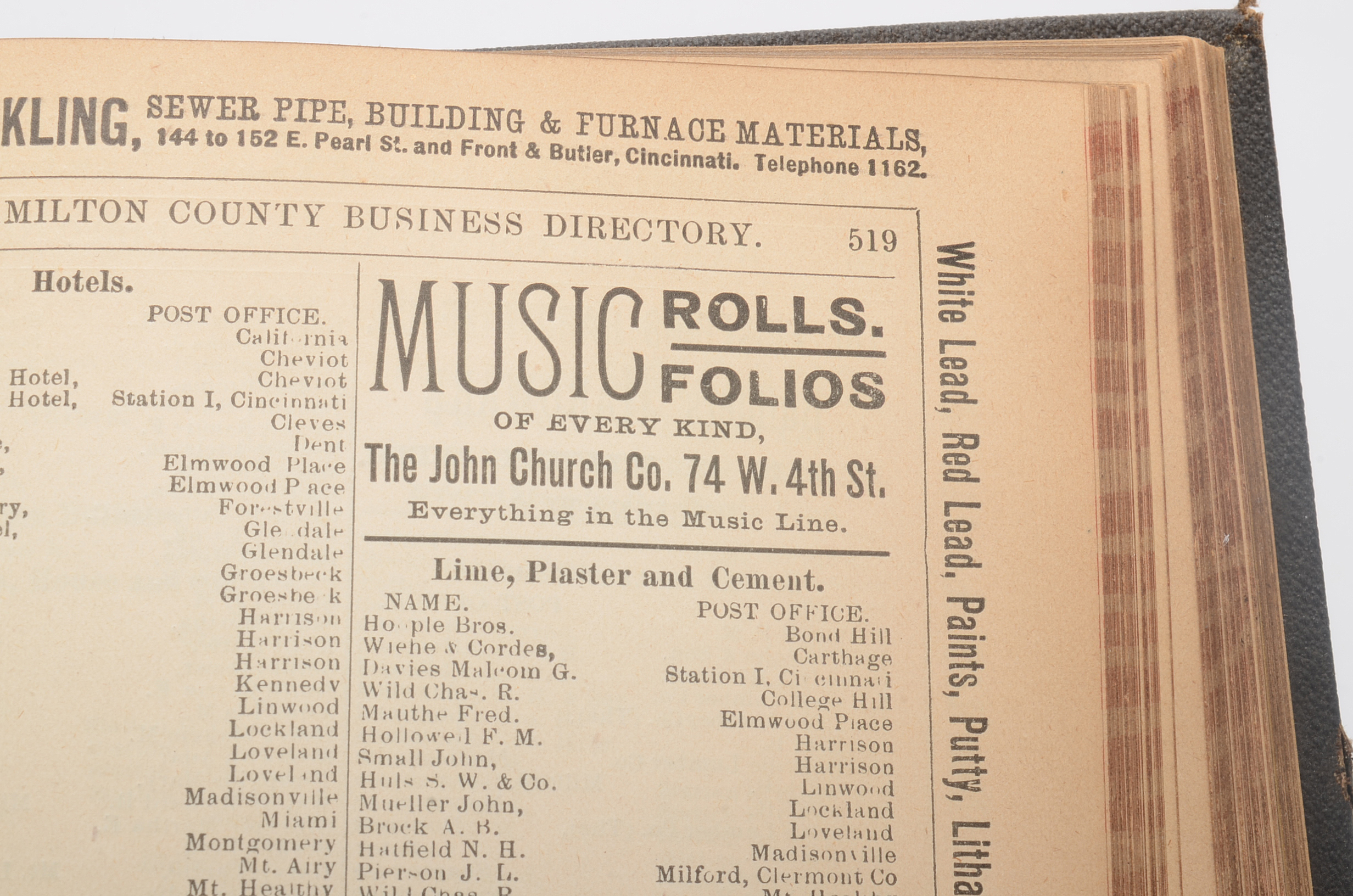 Wilson's County Directory for Hamilton County