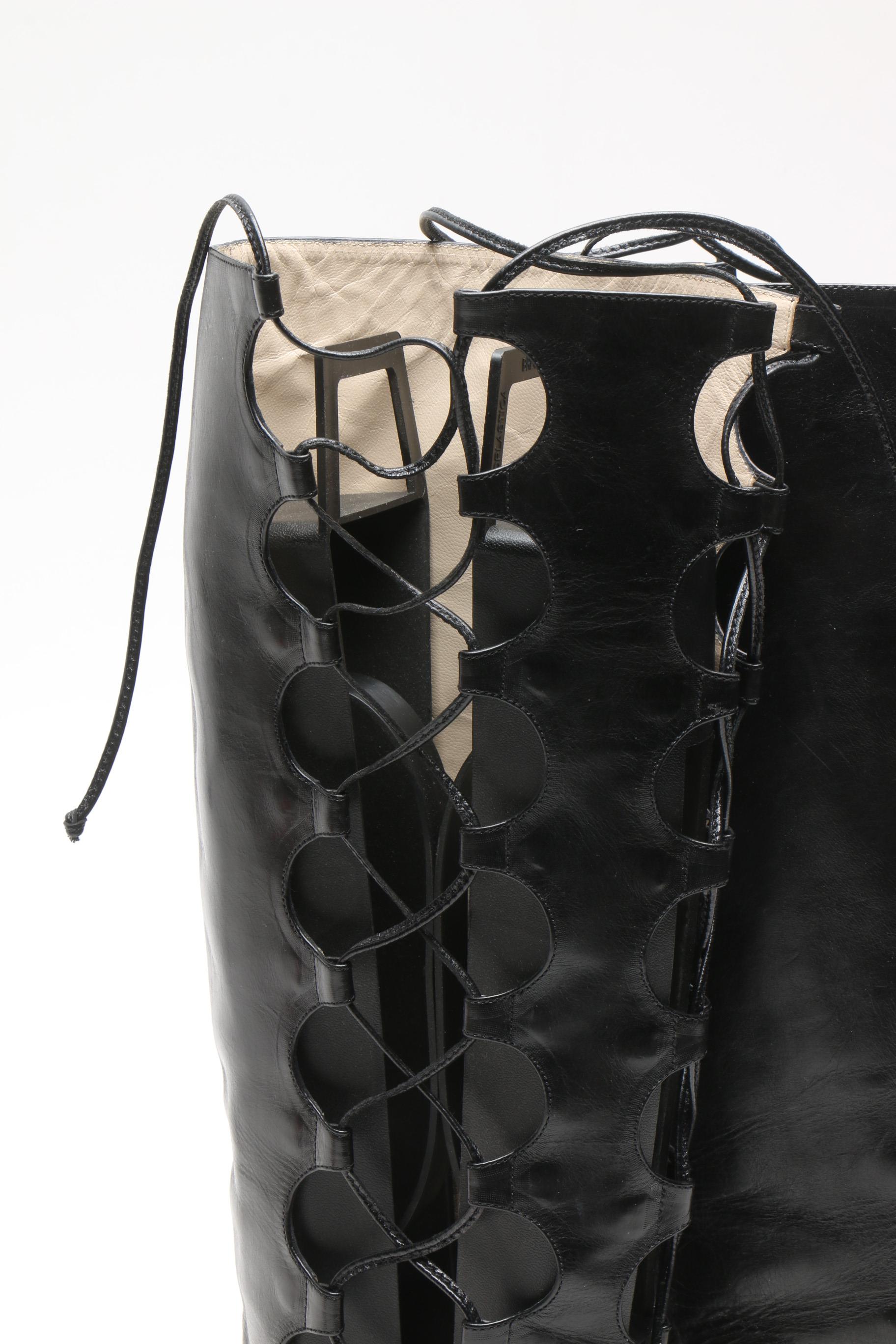 Vintage Christian Louboutin La Goulue Lace-Up Boots