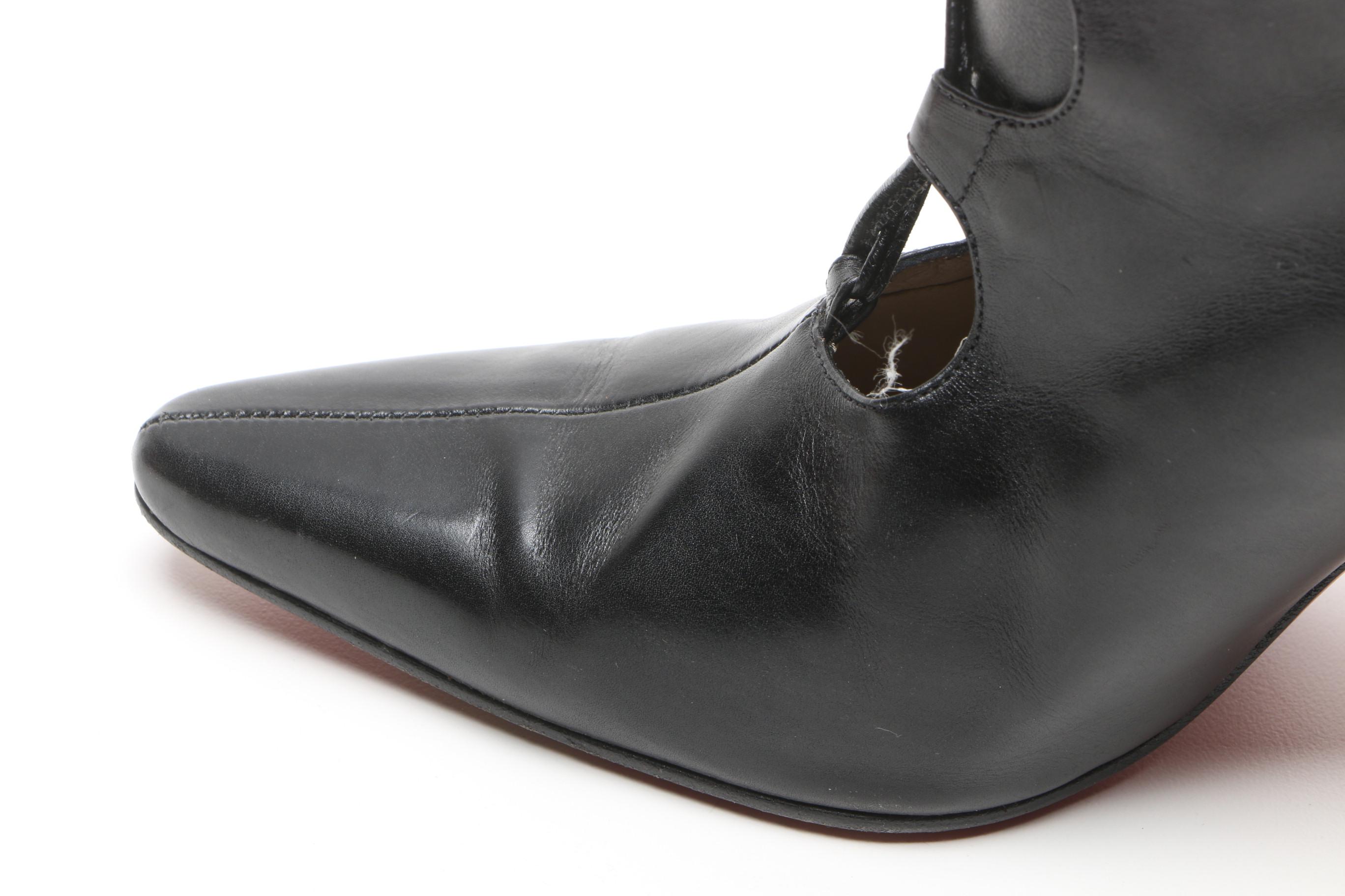 Vintage Christian Louboutin La Goulue Lace-Up Boots