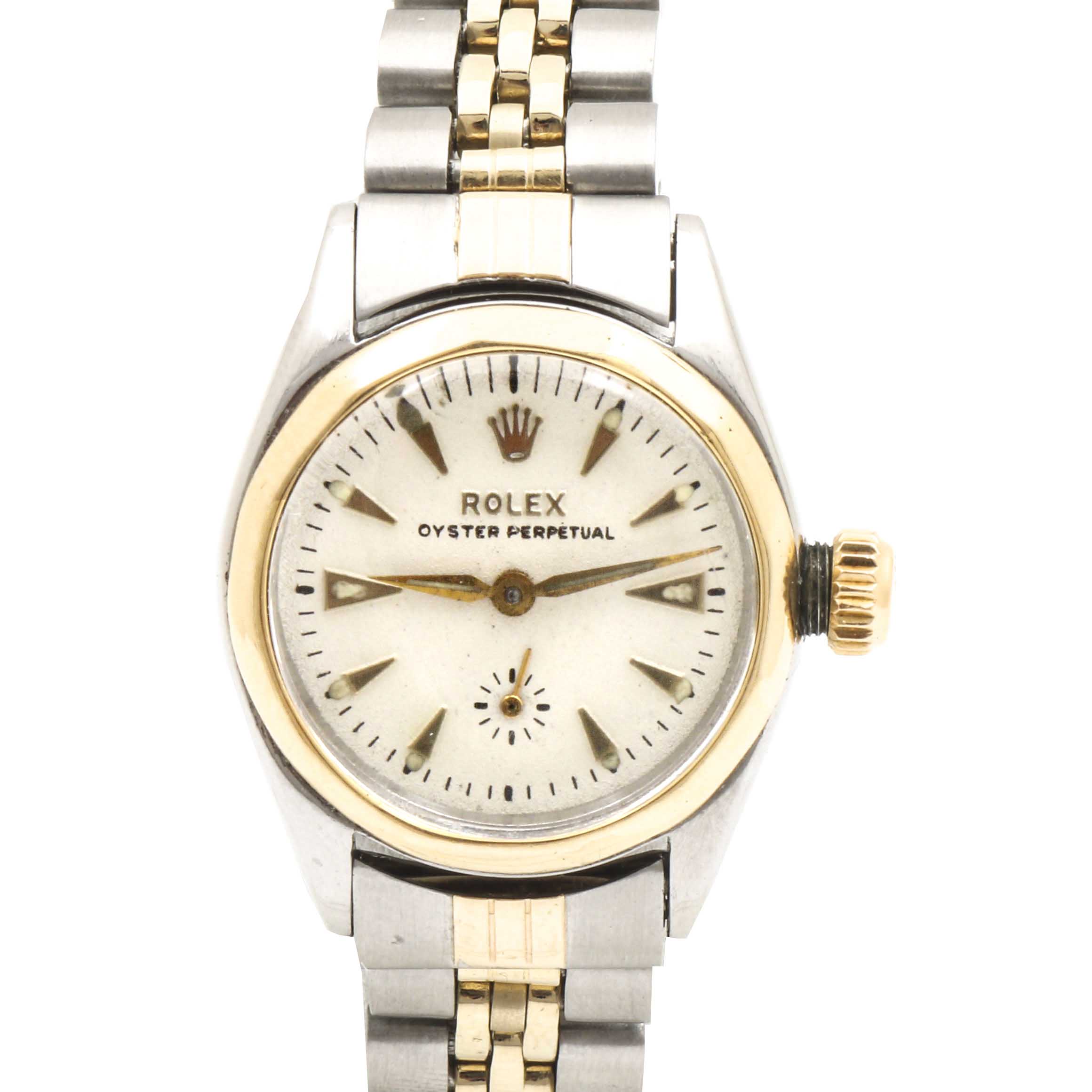 Vintage Rolex 14K Yellow Gold and Stainless Steel Watch