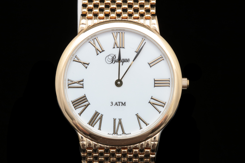 Burque Gold Tone Dress Watch