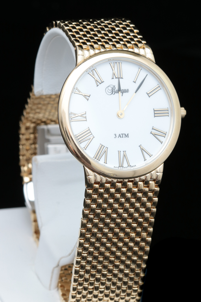 Burque Gold Tone Dress Watch