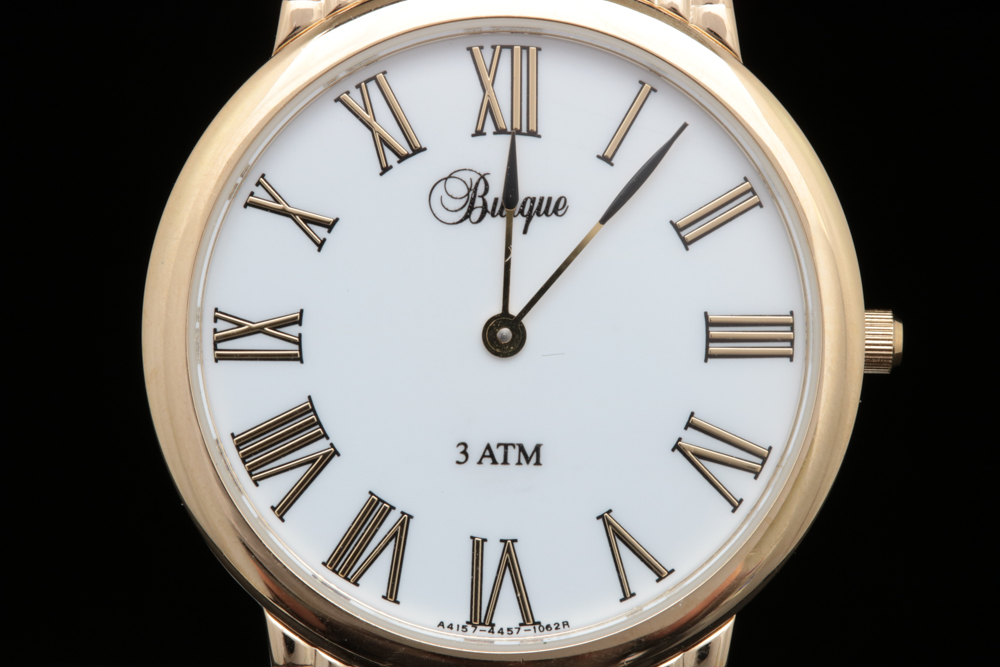 Burque Gold Tone Dress Watch