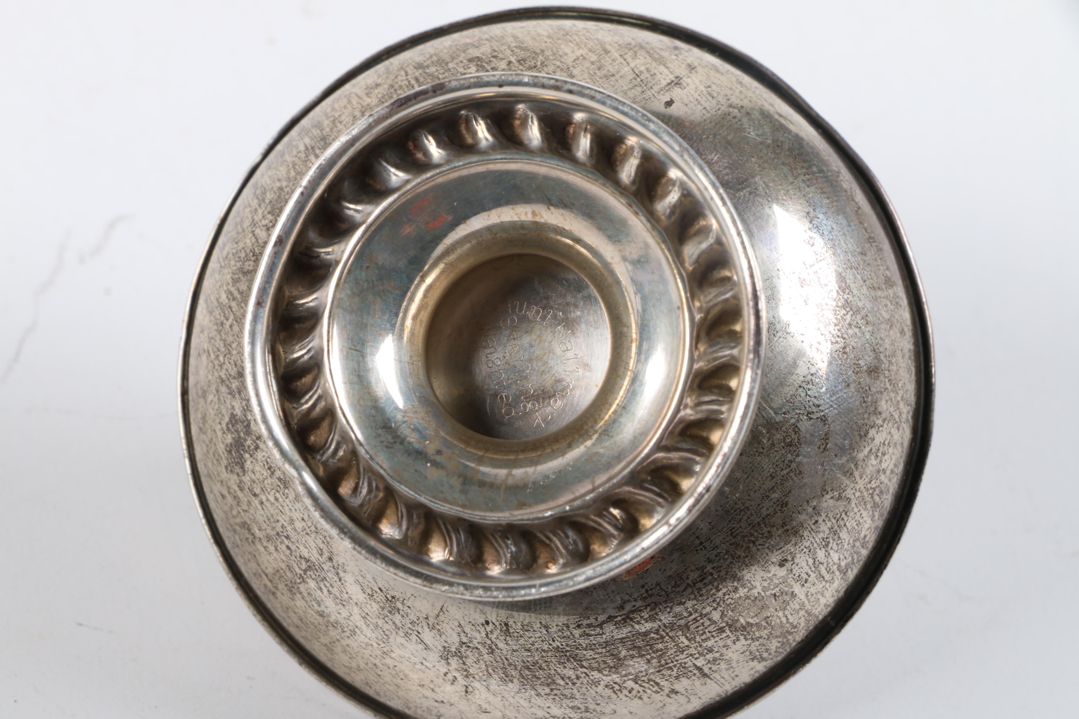 Ronson "Diana" and "Newport" Silver Plate Tabletop Lighters with Hunt-Hallmark