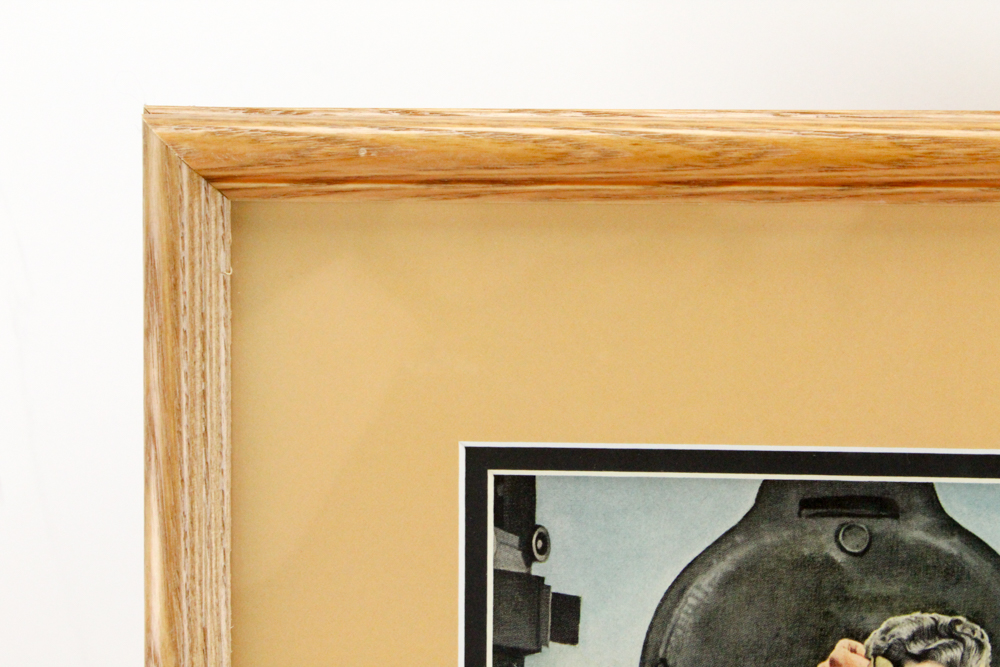 1947 Framed "Four Roses" Bourbon Whiskey Advertisement