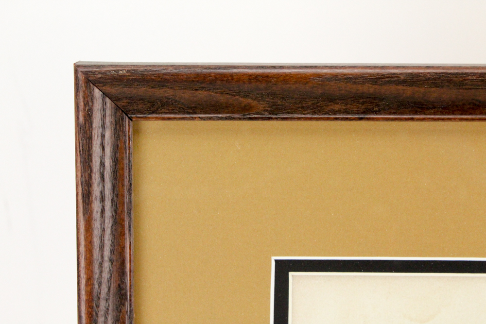 1946 Framed "Hunter" Blended Whiskey Advertisement