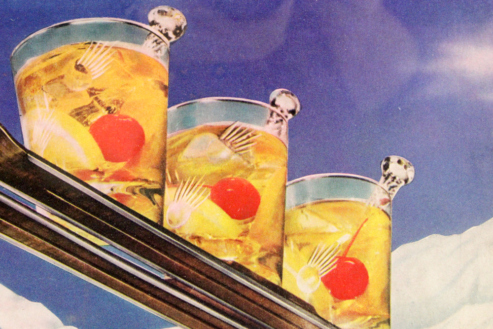 1945 Framed Original "Three Feathers" Blended Whiskey Advertisement