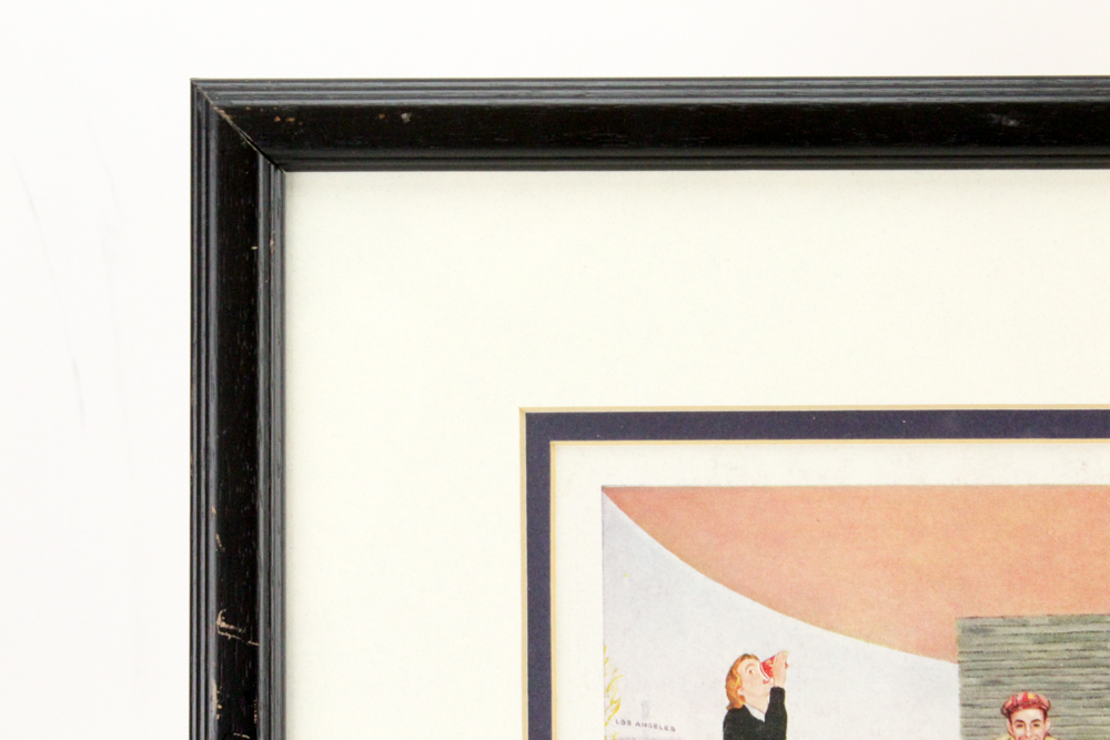 1958 Framed Original "Coca-Cola" Advertisement