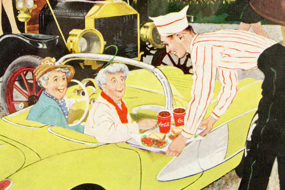 1958 Framed Original "Coca-Cola" Advertisement