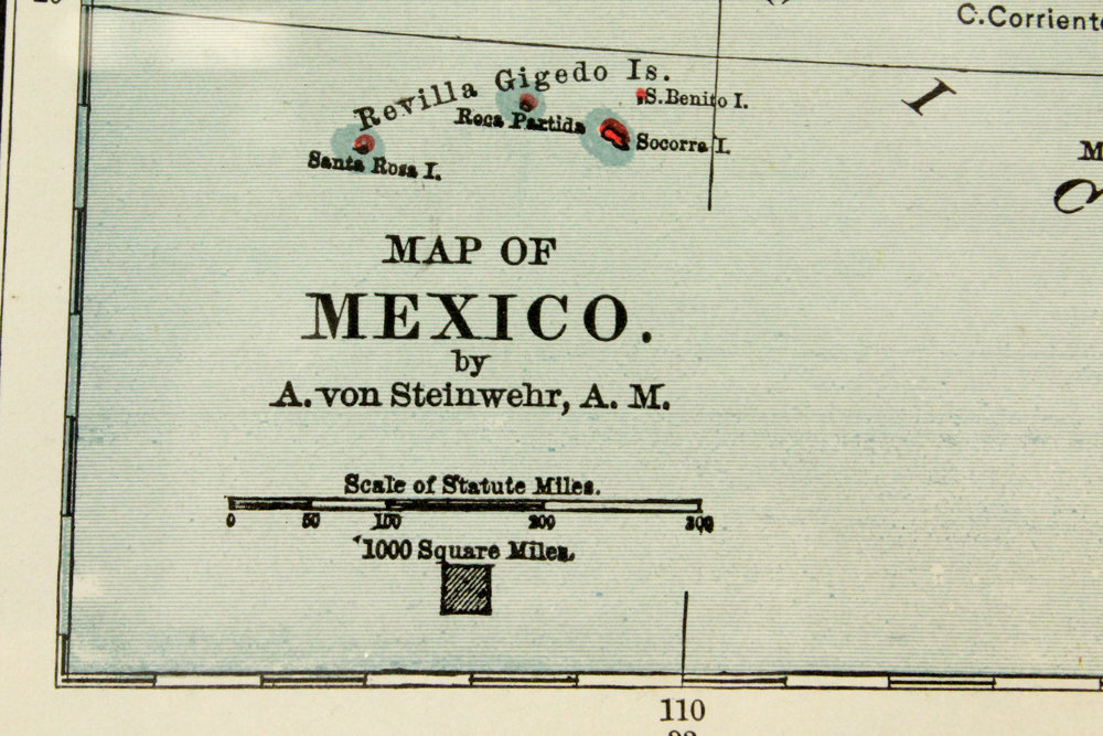 1872 Map of The West Indies and Central America After Adolph von Steinwehr