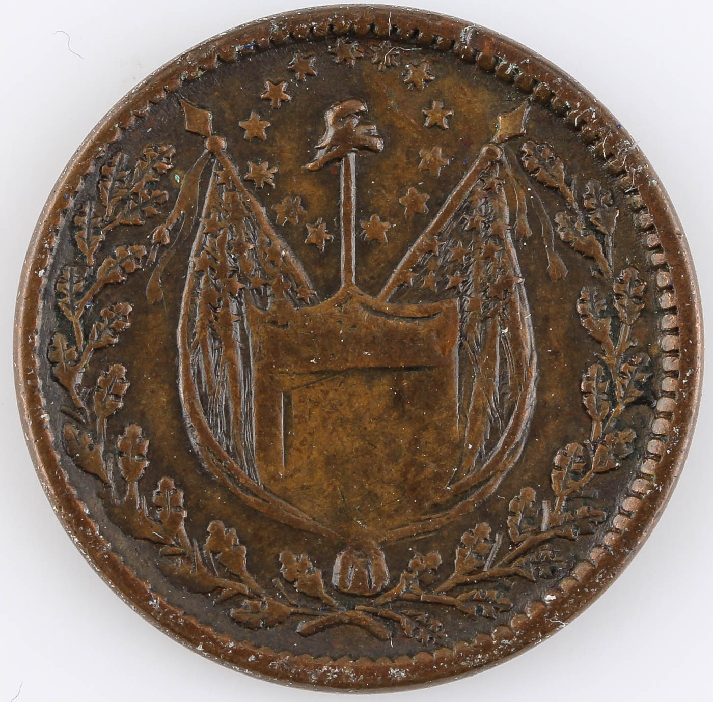 1863 Civil War Token "Liberty and No Slavery"