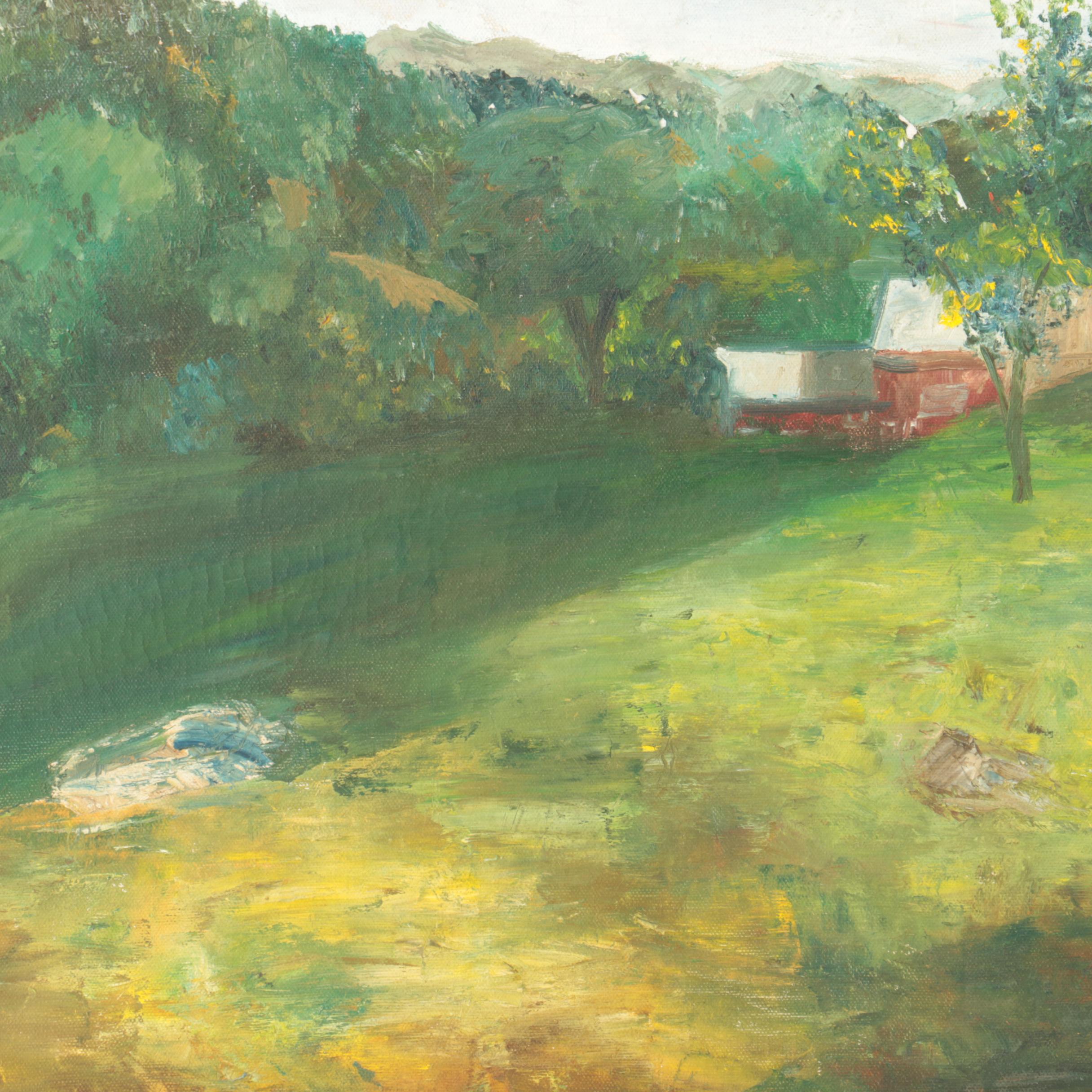 Oil Painting on Canvas of a Landscape