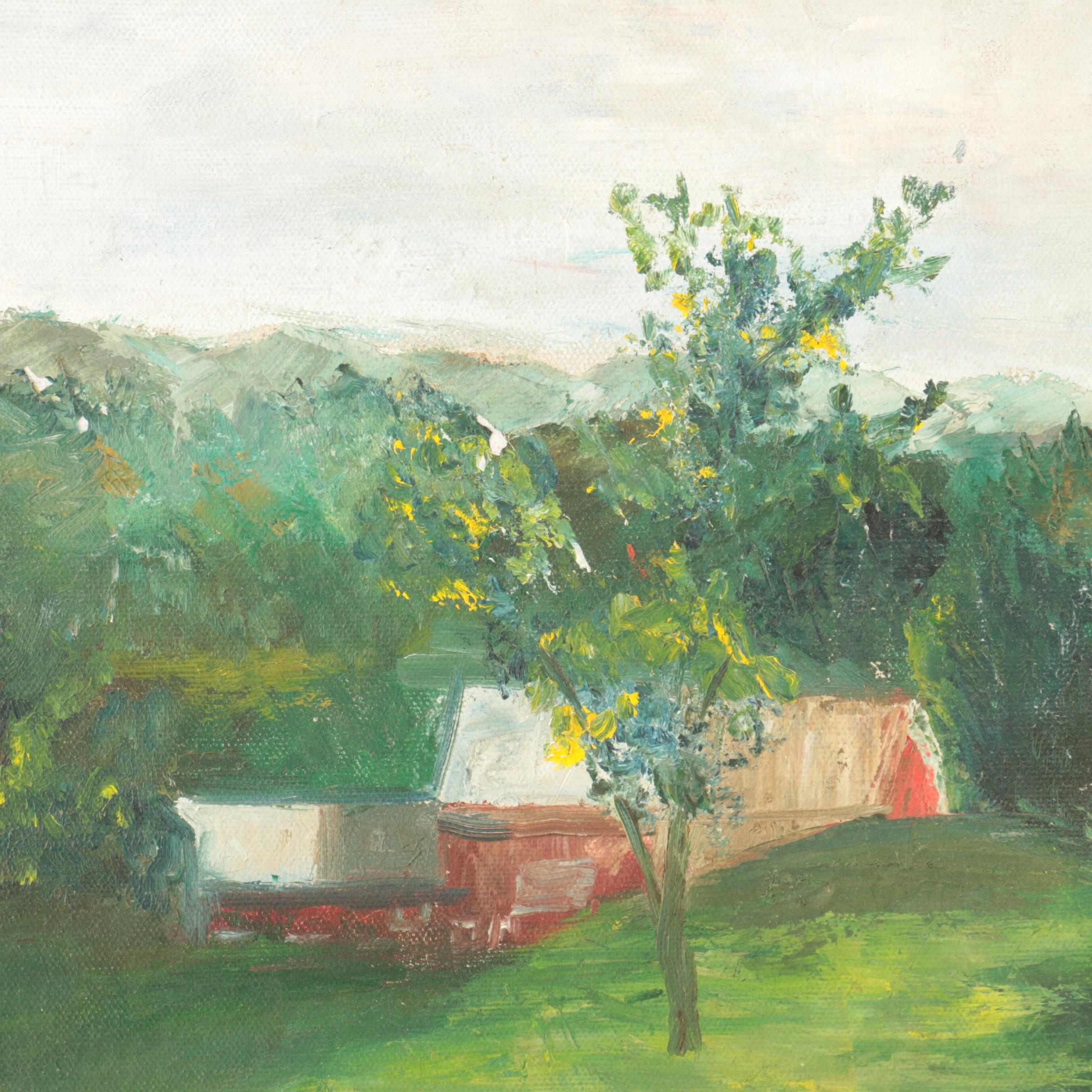 Oil Painting on Canvas of a Landscape