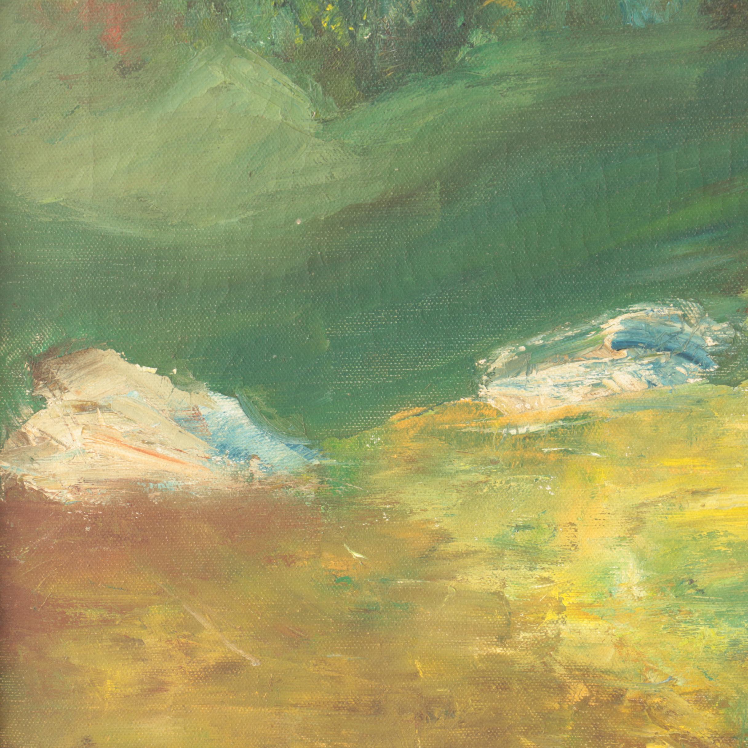 Oil Painting on Canvas of a Landscape