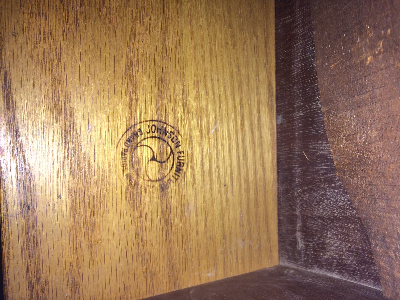 Mahogany Hepplewhite Style Bed Frame and Nightstand