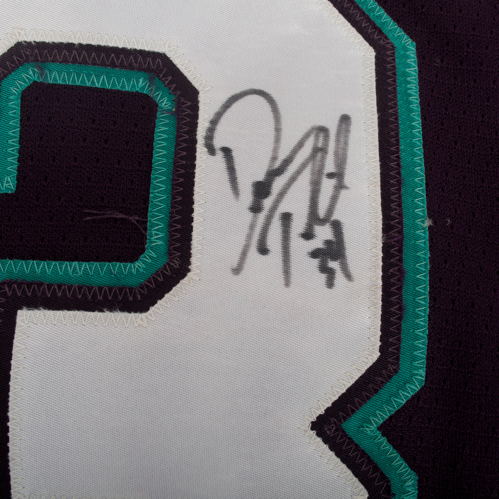 Dan Trebil Signed Mighty Ducks Jersey and Hockey Puck