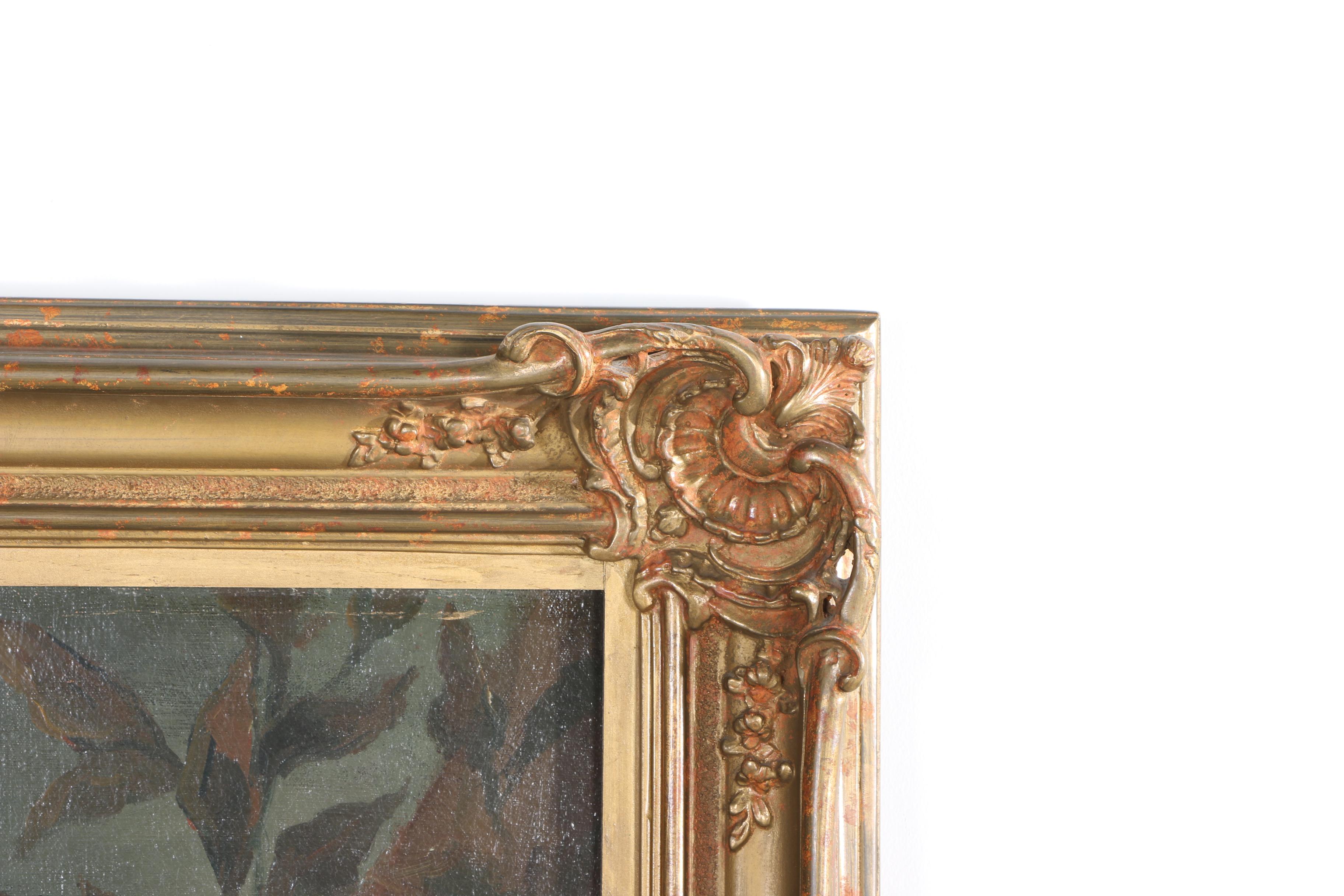 Early 19th-Century Oil Portrait on Canvas  of Woman After Jean-Marc Nattier