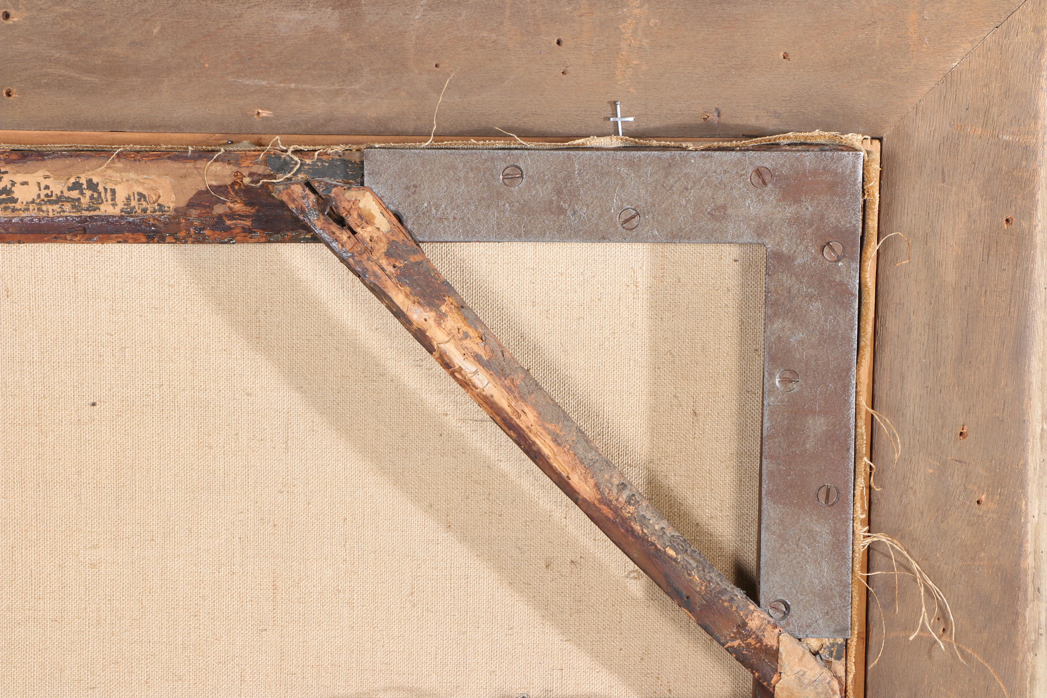 Early 19th-Century Oil Portrait on Canvas  of Woman After Jean-Marc Nattier